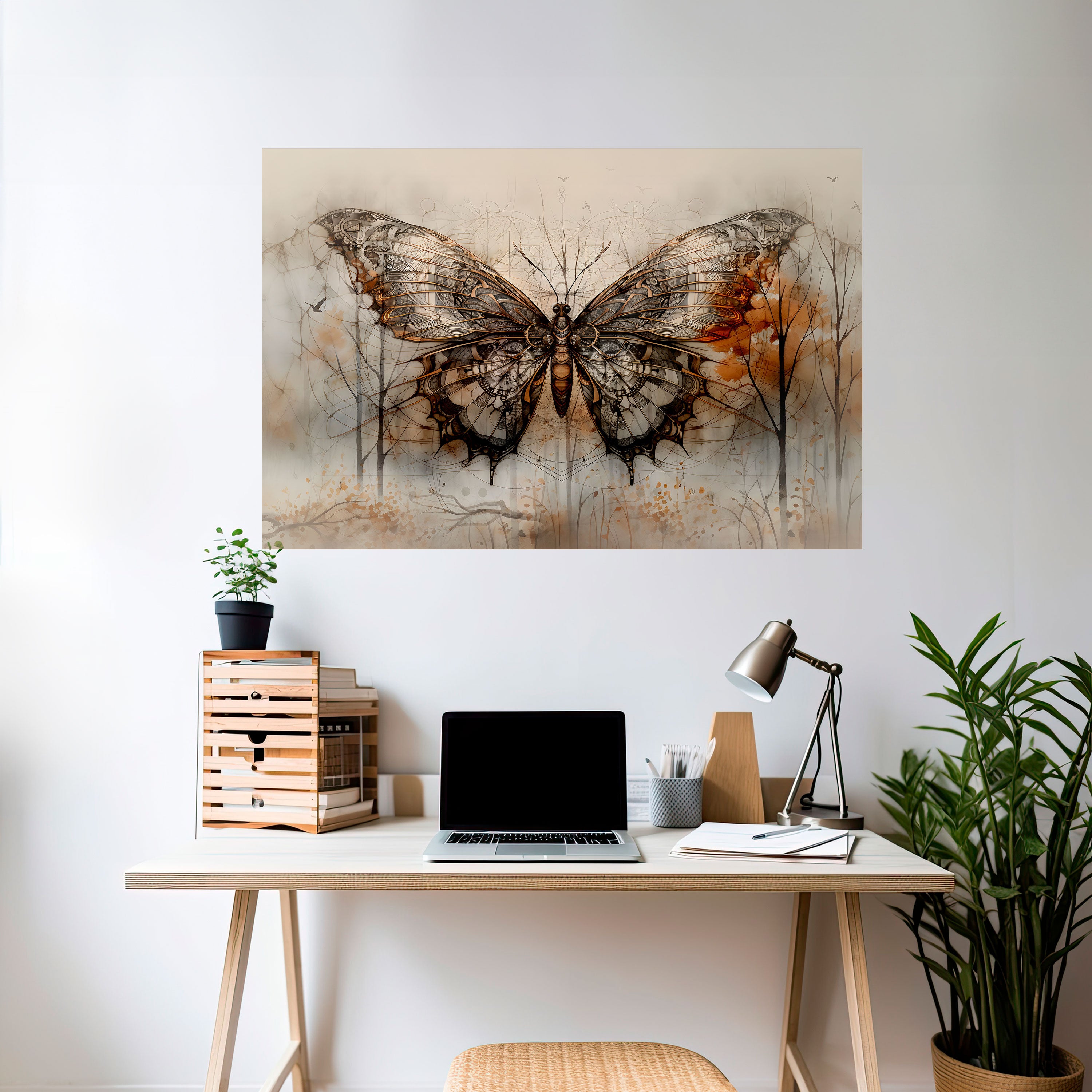 MECHANICAL BEAUTY UNVEILED Naklejka/Plakat poziomy