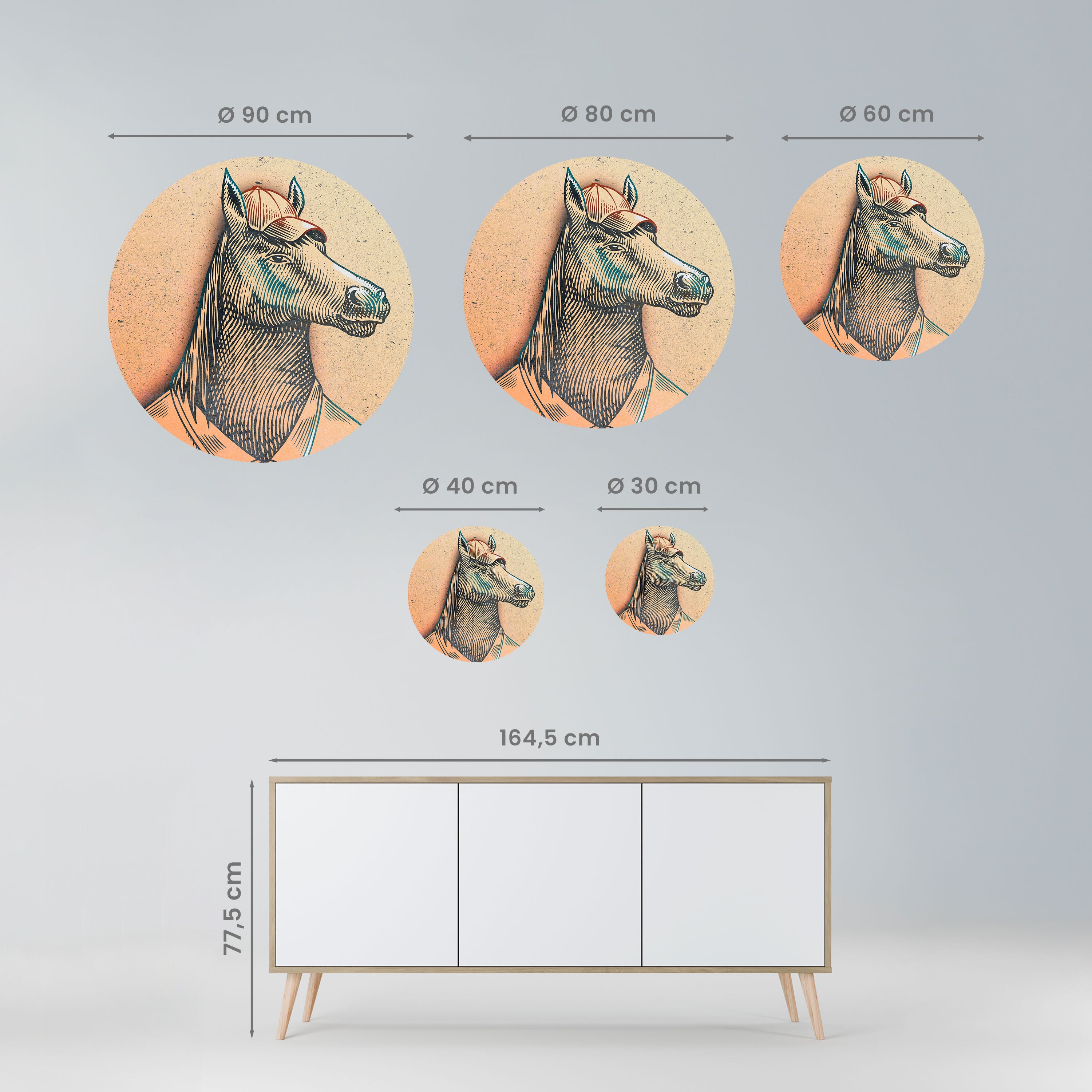 EQUINE SWAGGER Naklejka okrągła