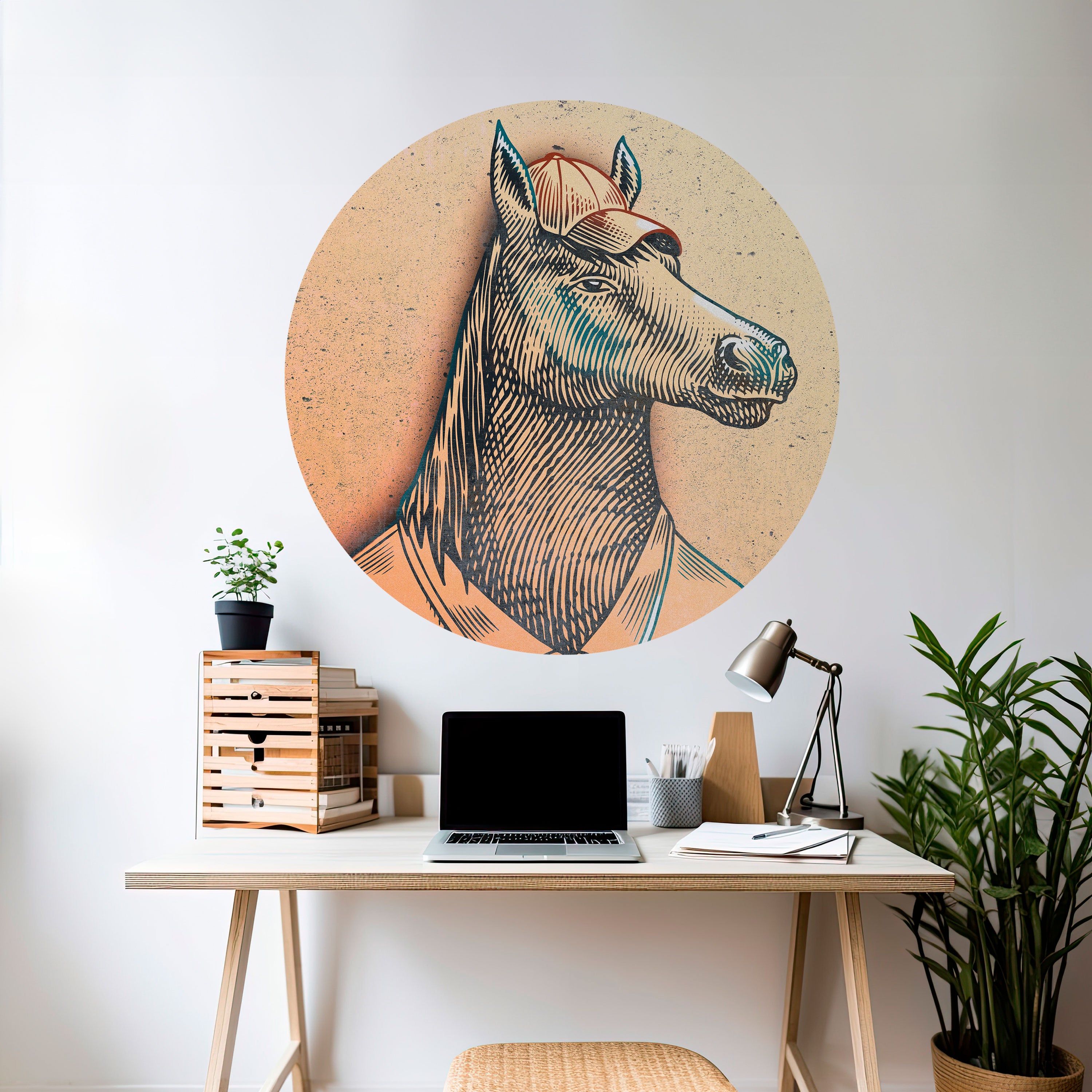 EQUINE SWAGGER Naklejka okrągła