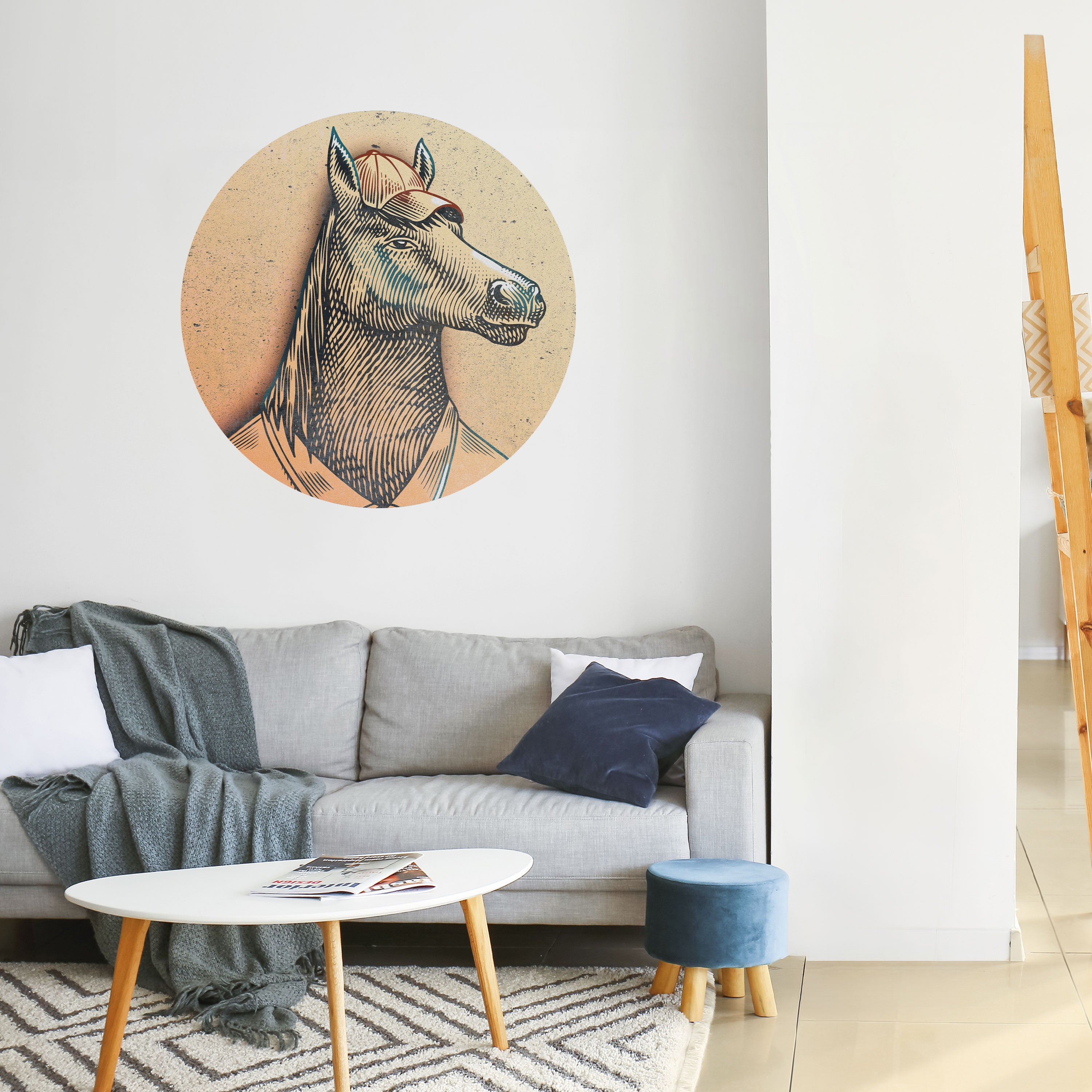 EQUINE SWAGGER Naklejka okrągła