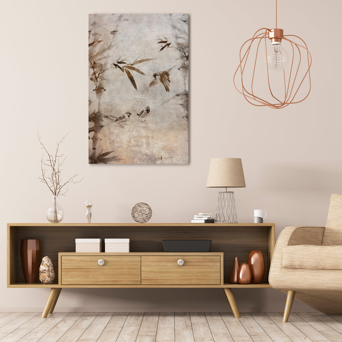 SPARROW BLISS Pionowy obraz na płótnie