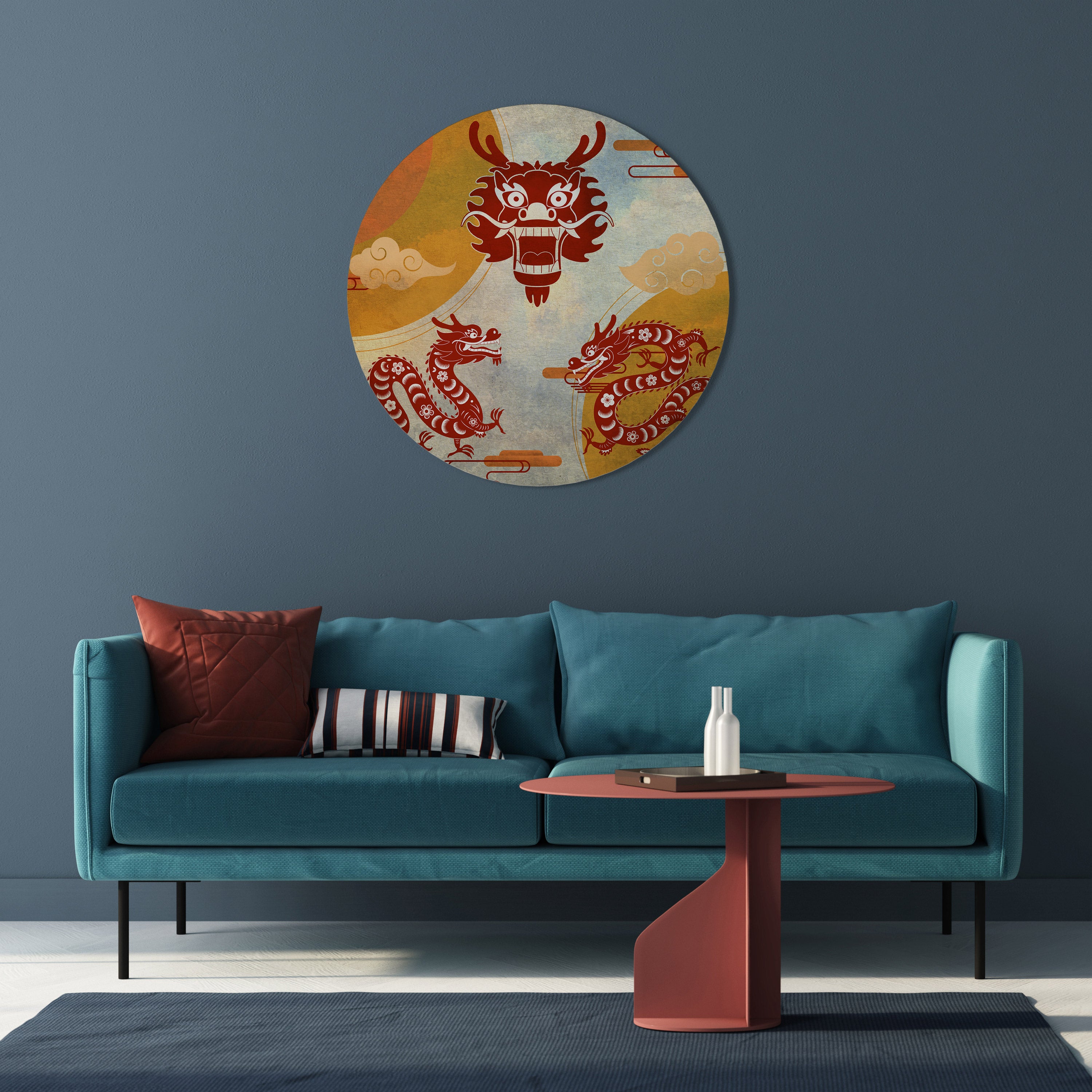 MYSTICAL DRAGON Obraz okrągły