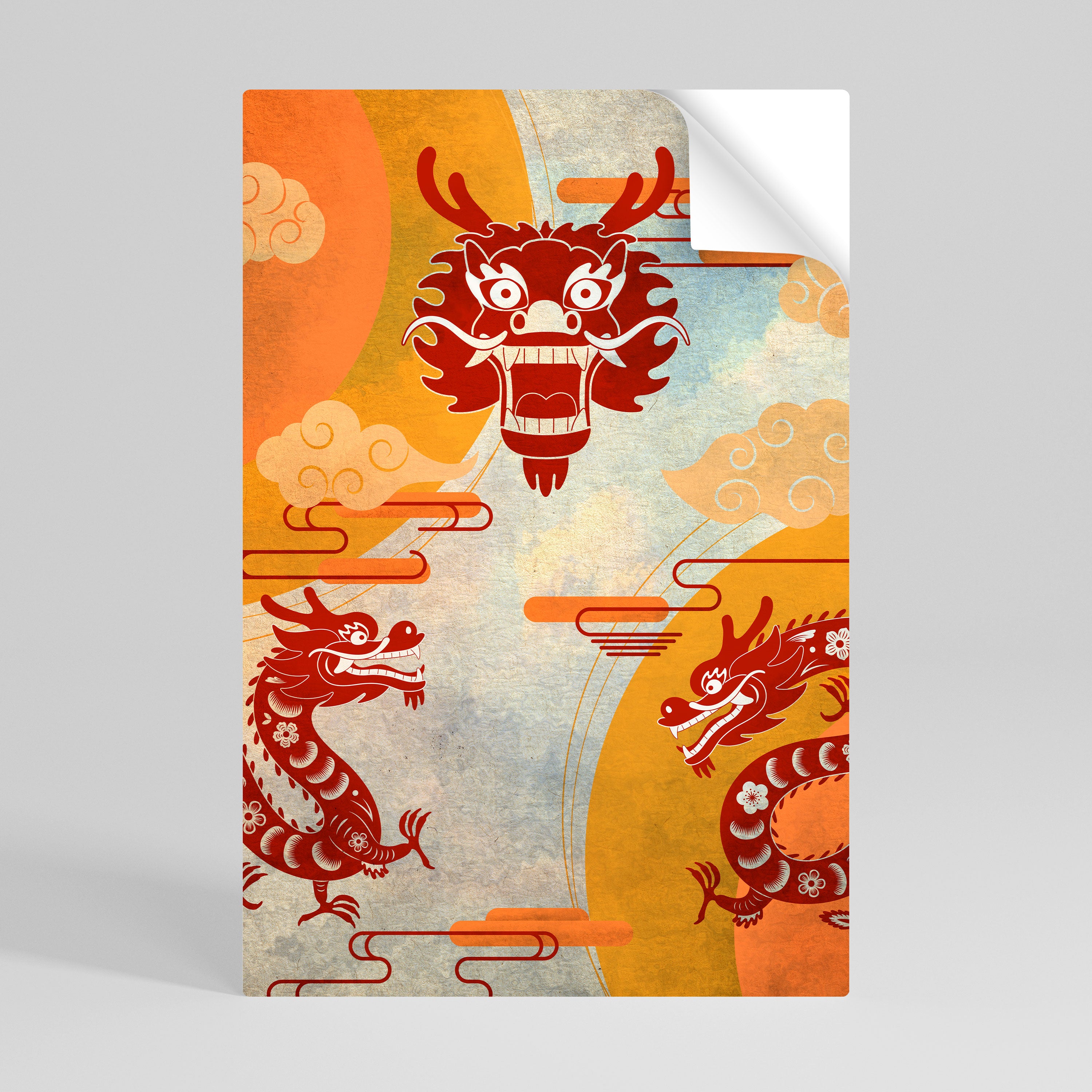 MYSTICAL DRAGON Naklejka/Plakat pionowy