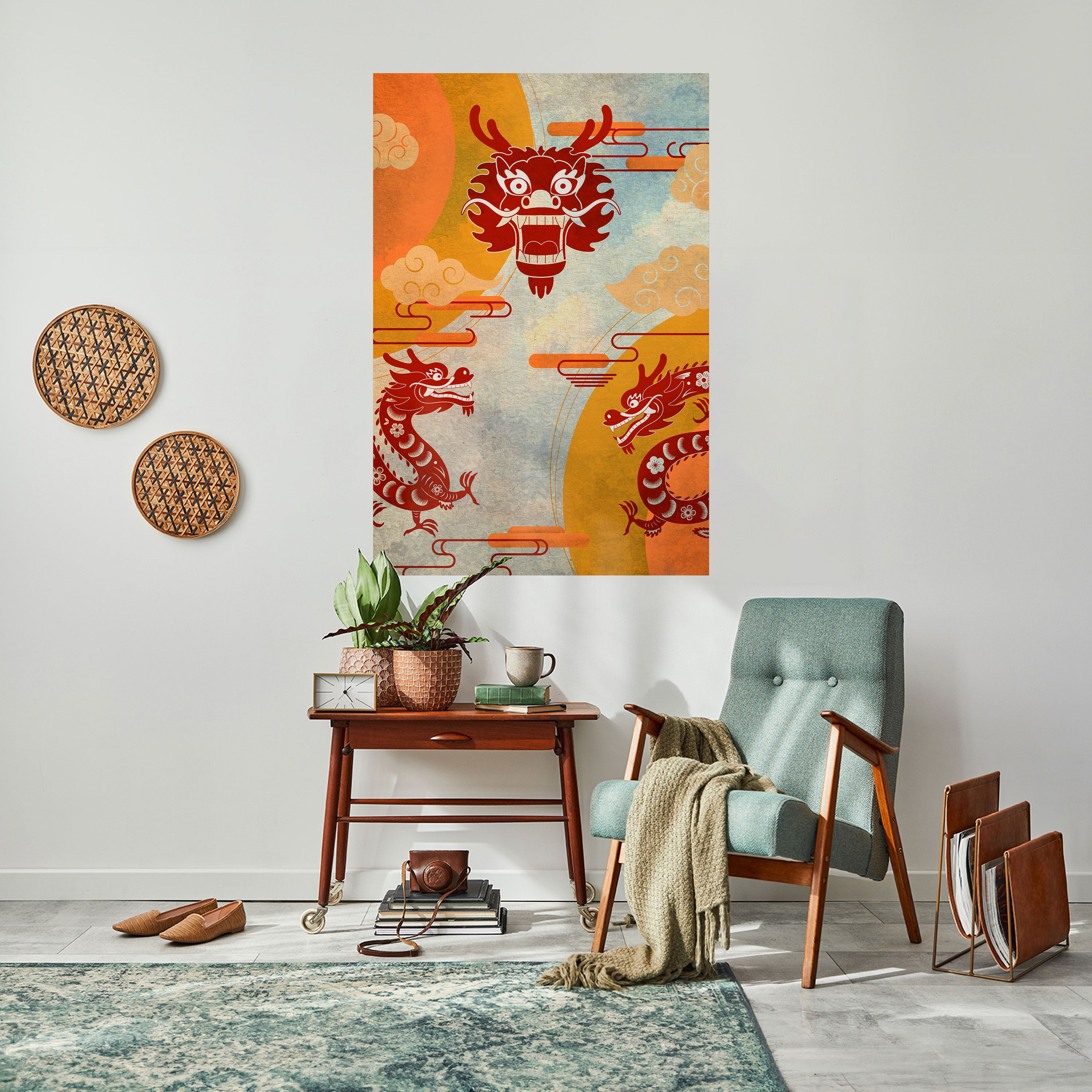 MYSTICAL DRAGON Naklejka/Plakat pionowy