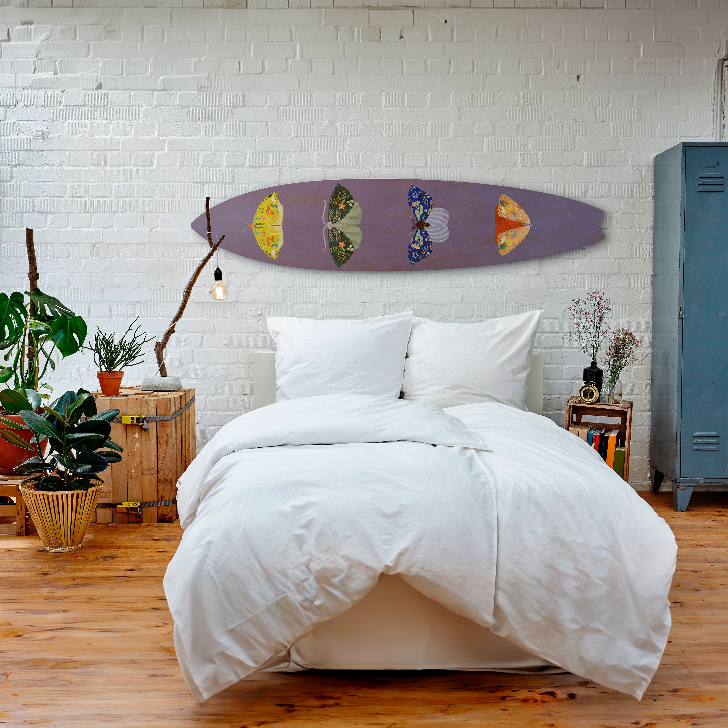 MOTH INTO THE FLAME Dekoracyjna deska surfingowa