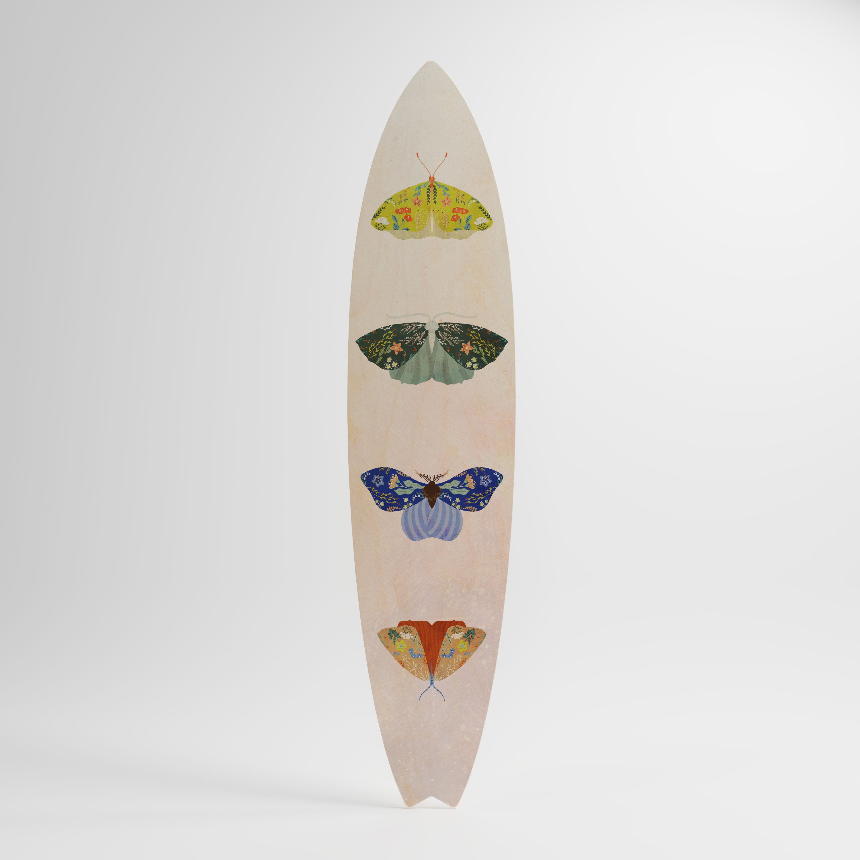 MOTH INTO THE LIGHT Dekoracyjna deska surfingowa