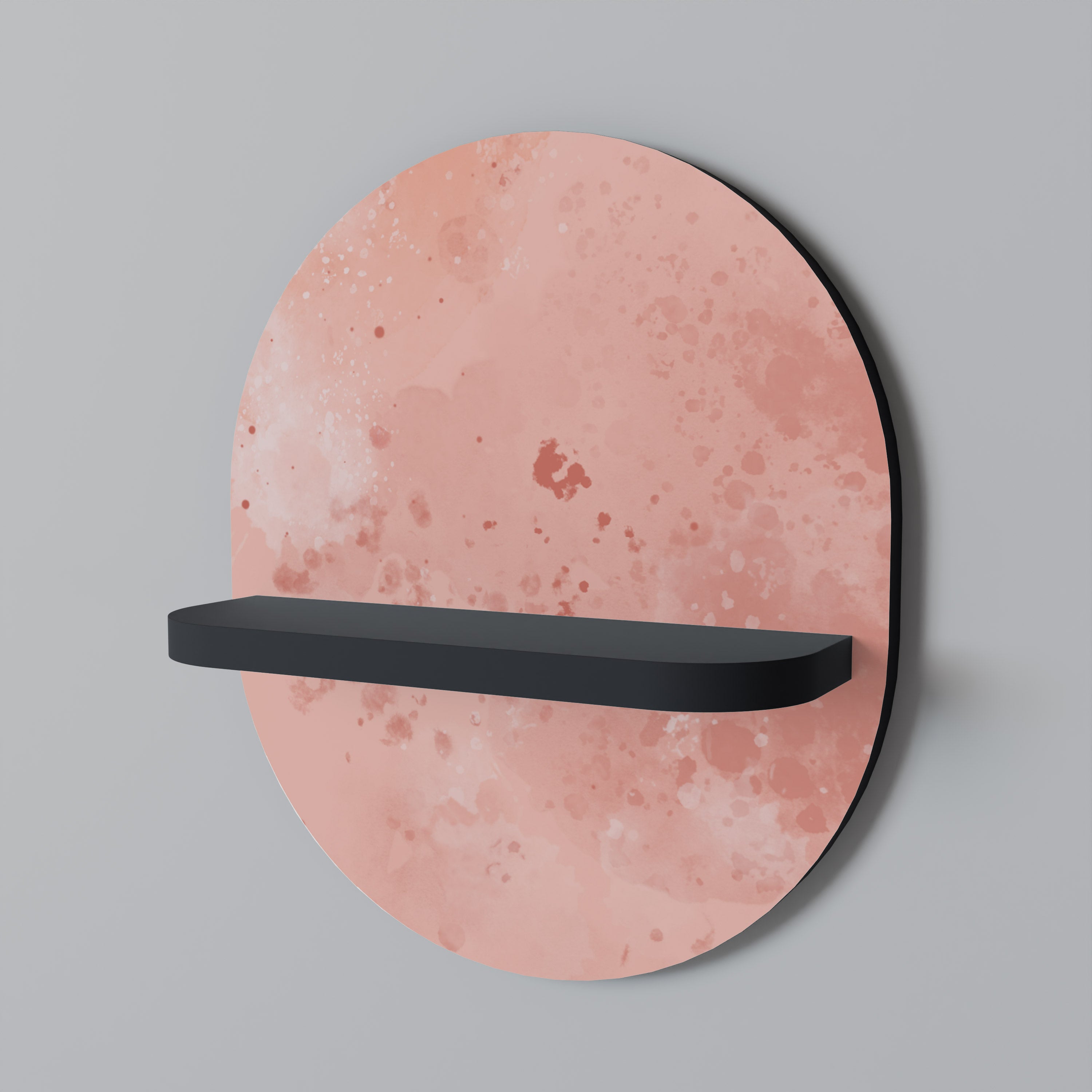 CRANE DANCE Półka owalna Czarna