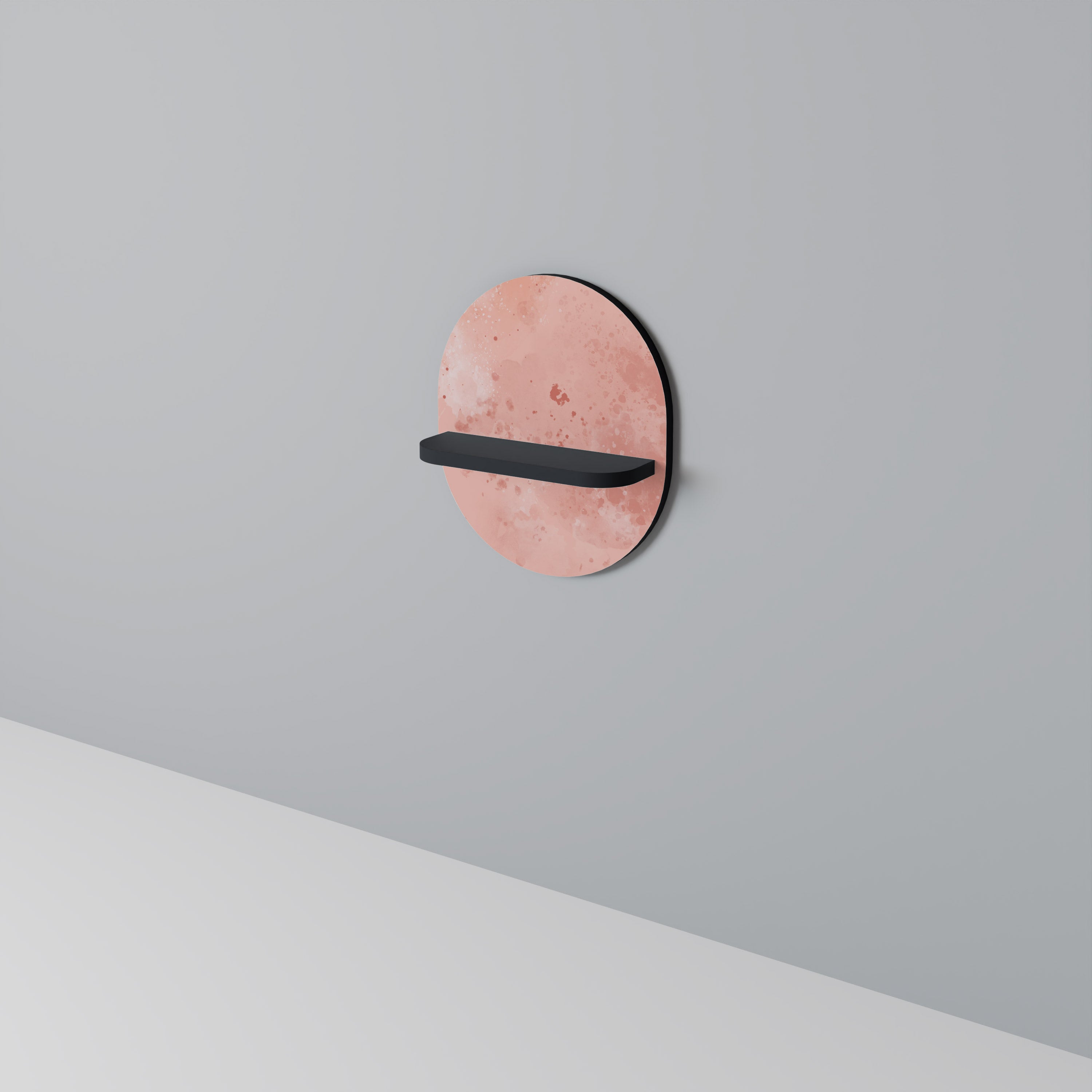 CRANE DANCE Półka owalna Czarna