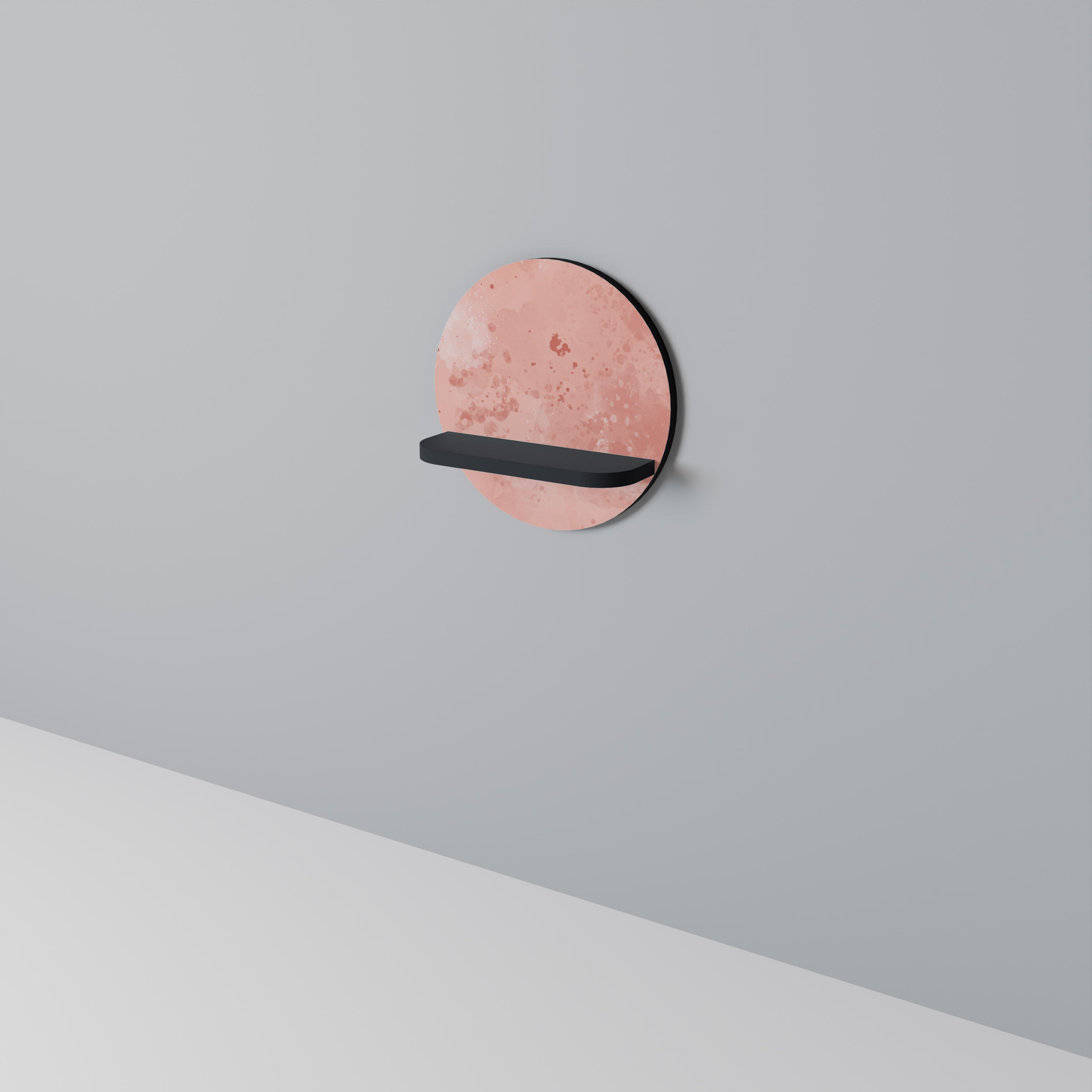 CRANE DANCE Półka okrągła Czarna