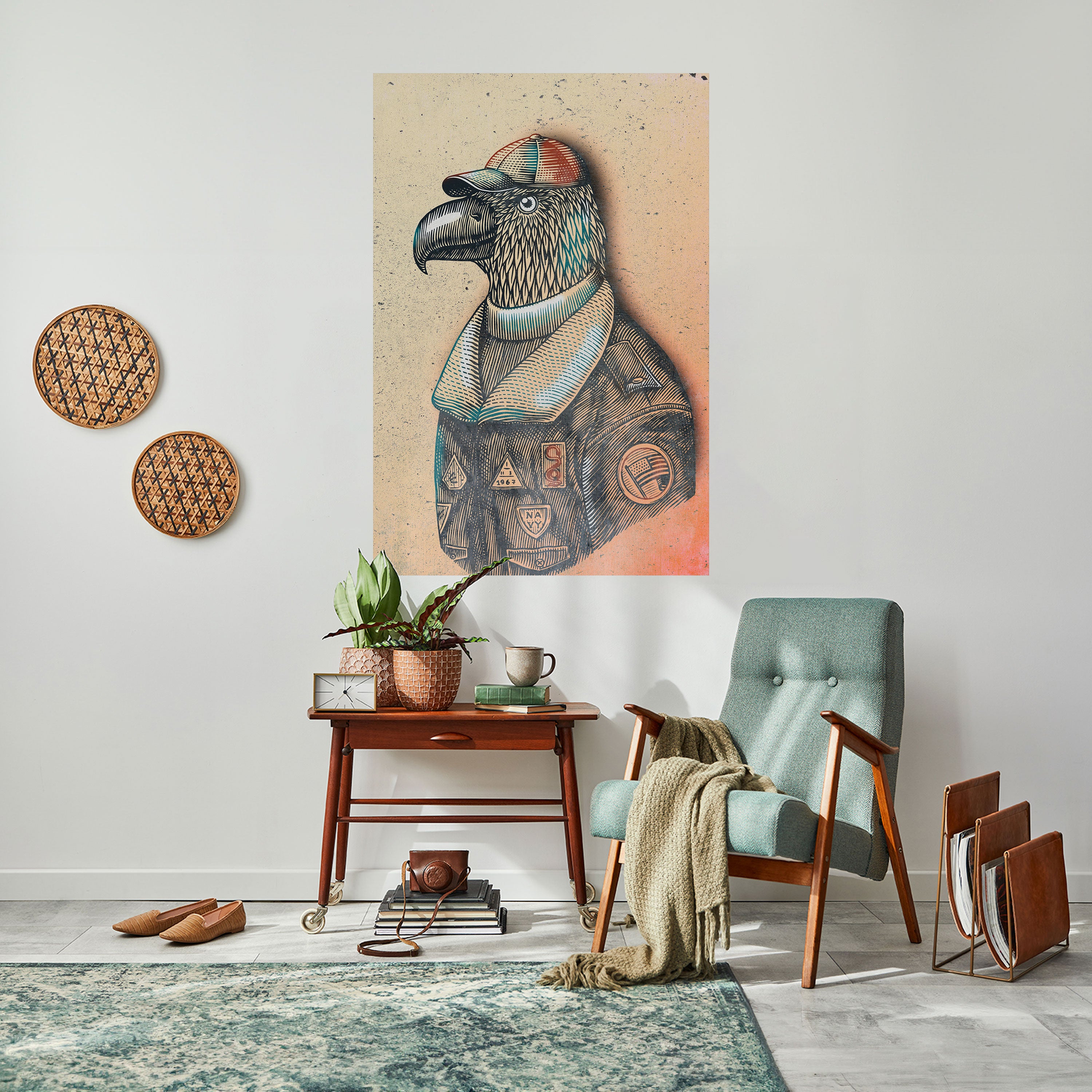 FEATHERED FASHIONISTA Naklejka/Plakat pionowy