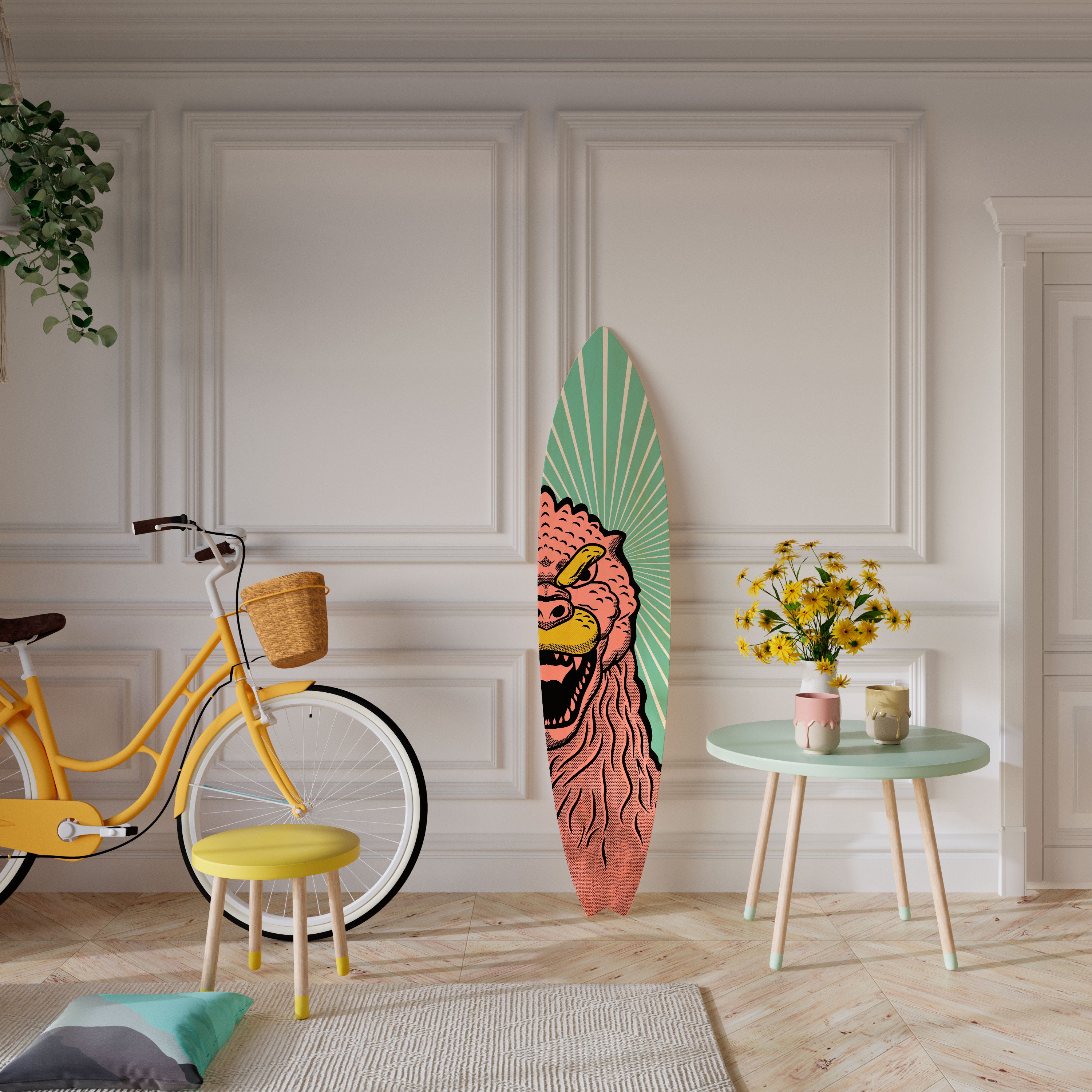 GODZILLA WELCOME Dekoracyjna deska surfingowa