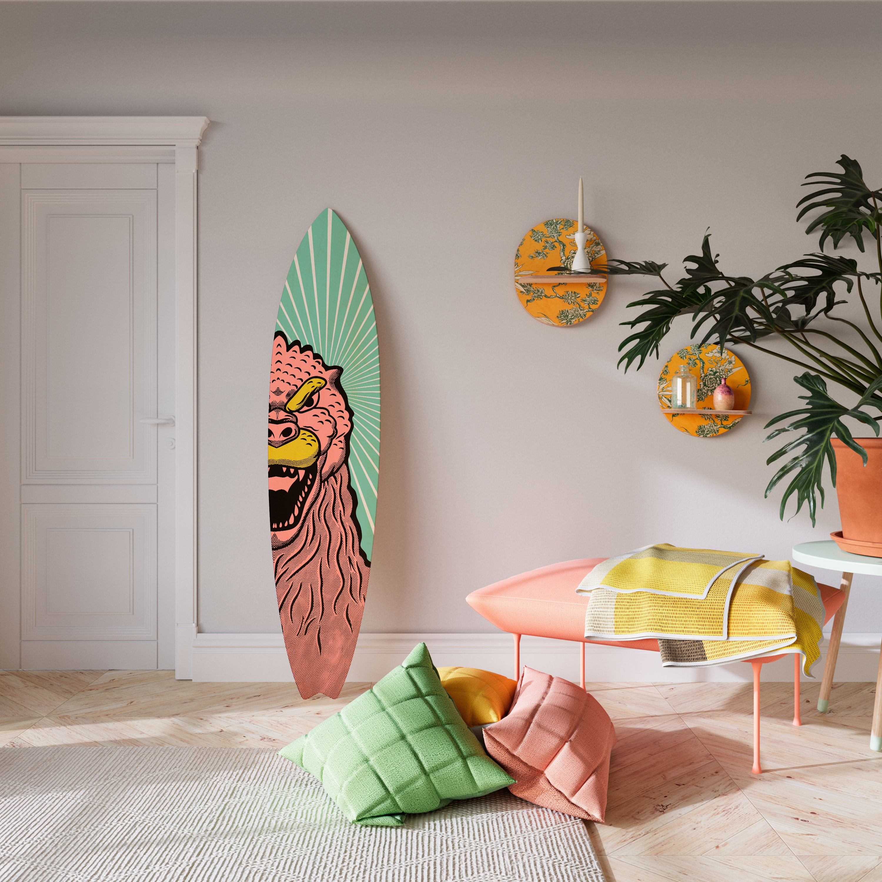 GODZILLA WELCOME Dekoracyjna deska surfingowa