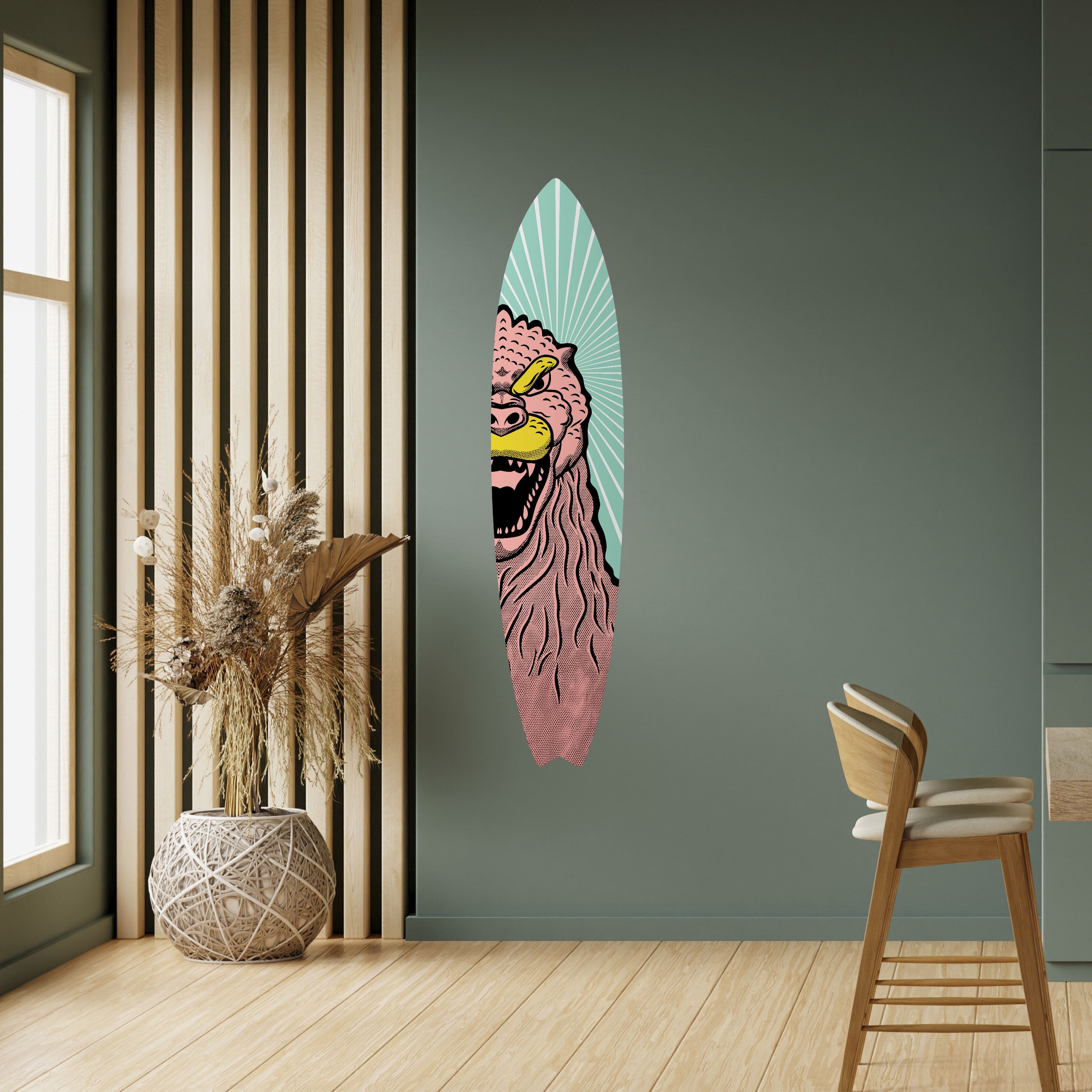 GODZILLA WELCOME Naklejka - deska surfingowa