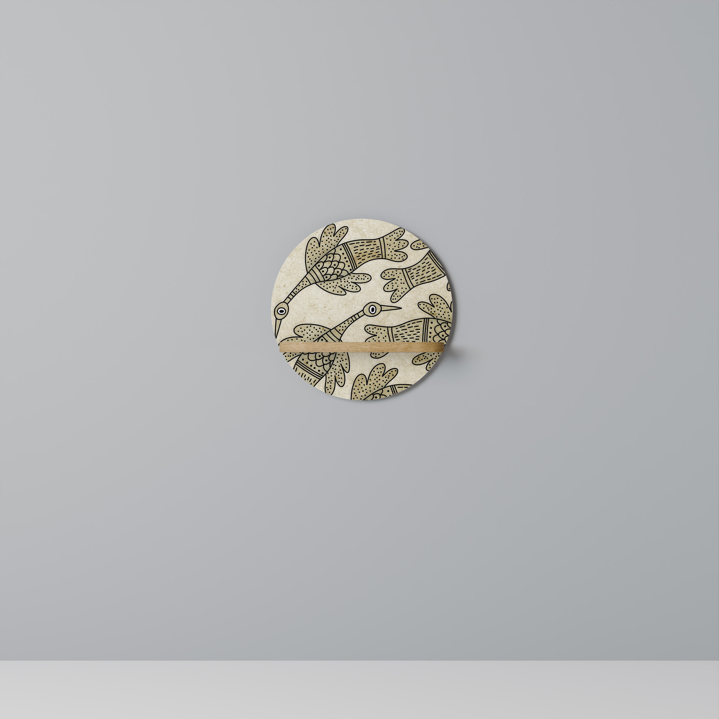 ALMONDINE SONGBIRD Półka okrągła