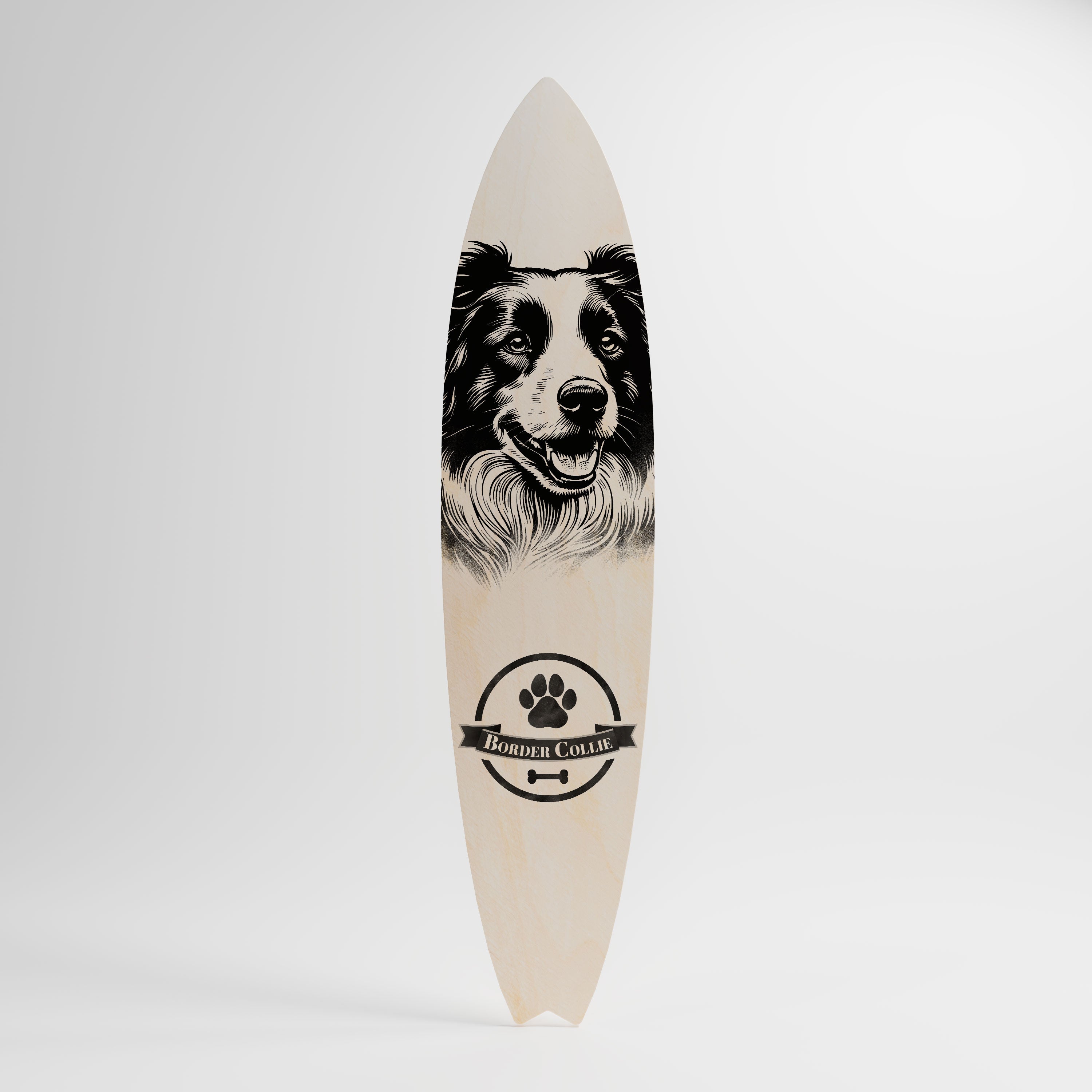 BORDER COLLIE Dekoracyjna deska surfingowa