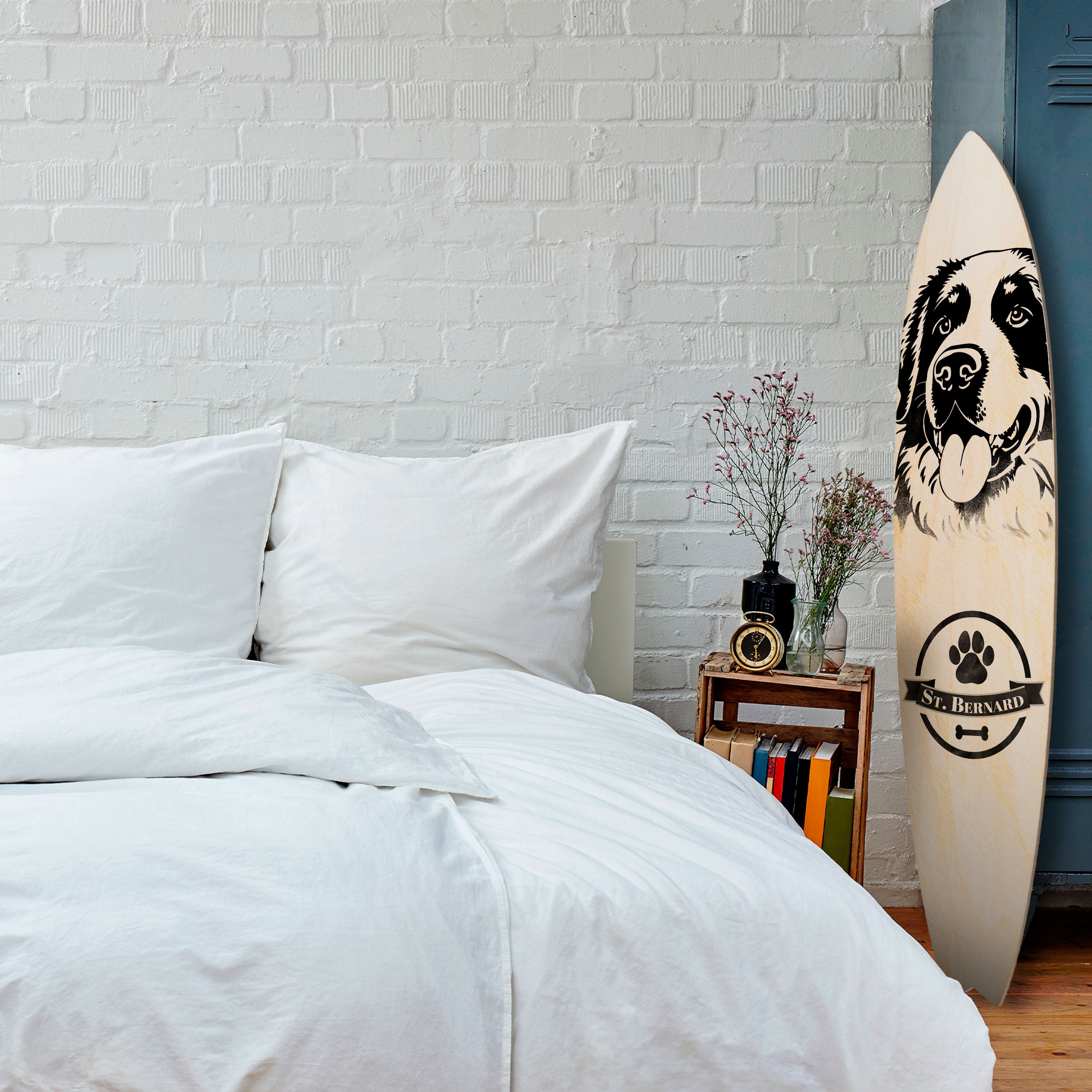 SAINT BERNARD Dekoracyjna deska surfingowa