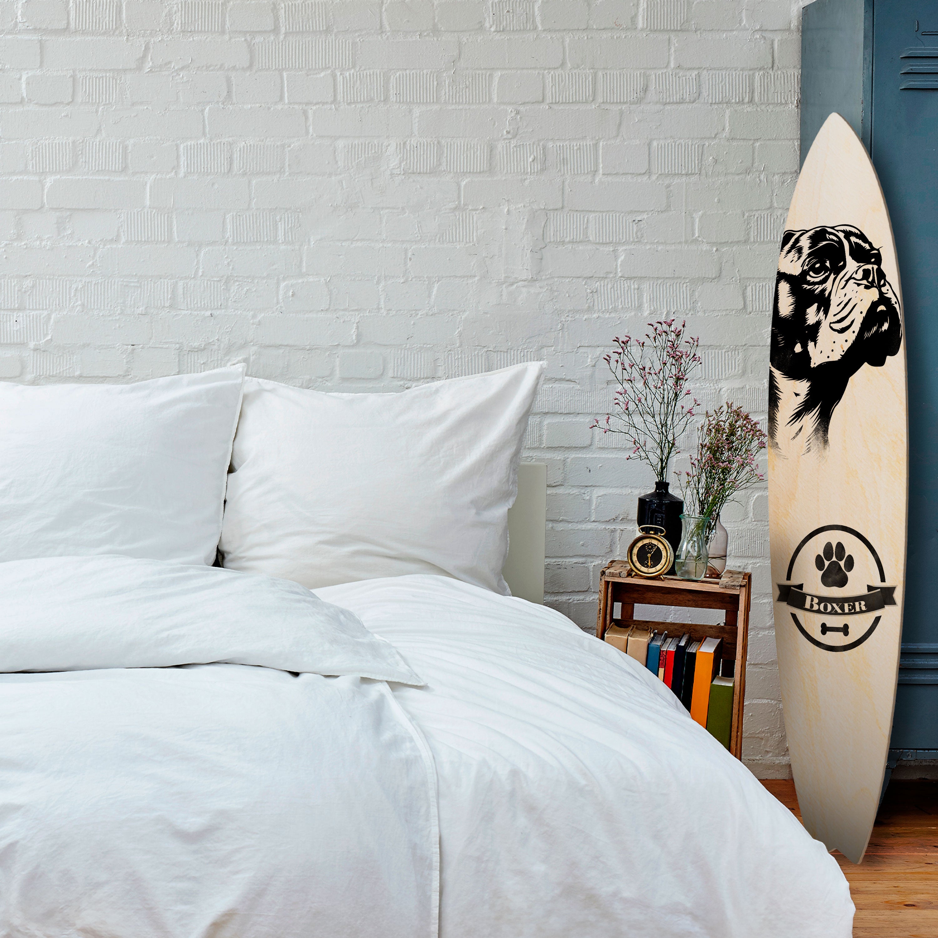 BOXER DOG Dekoracyjna deska surfingowa