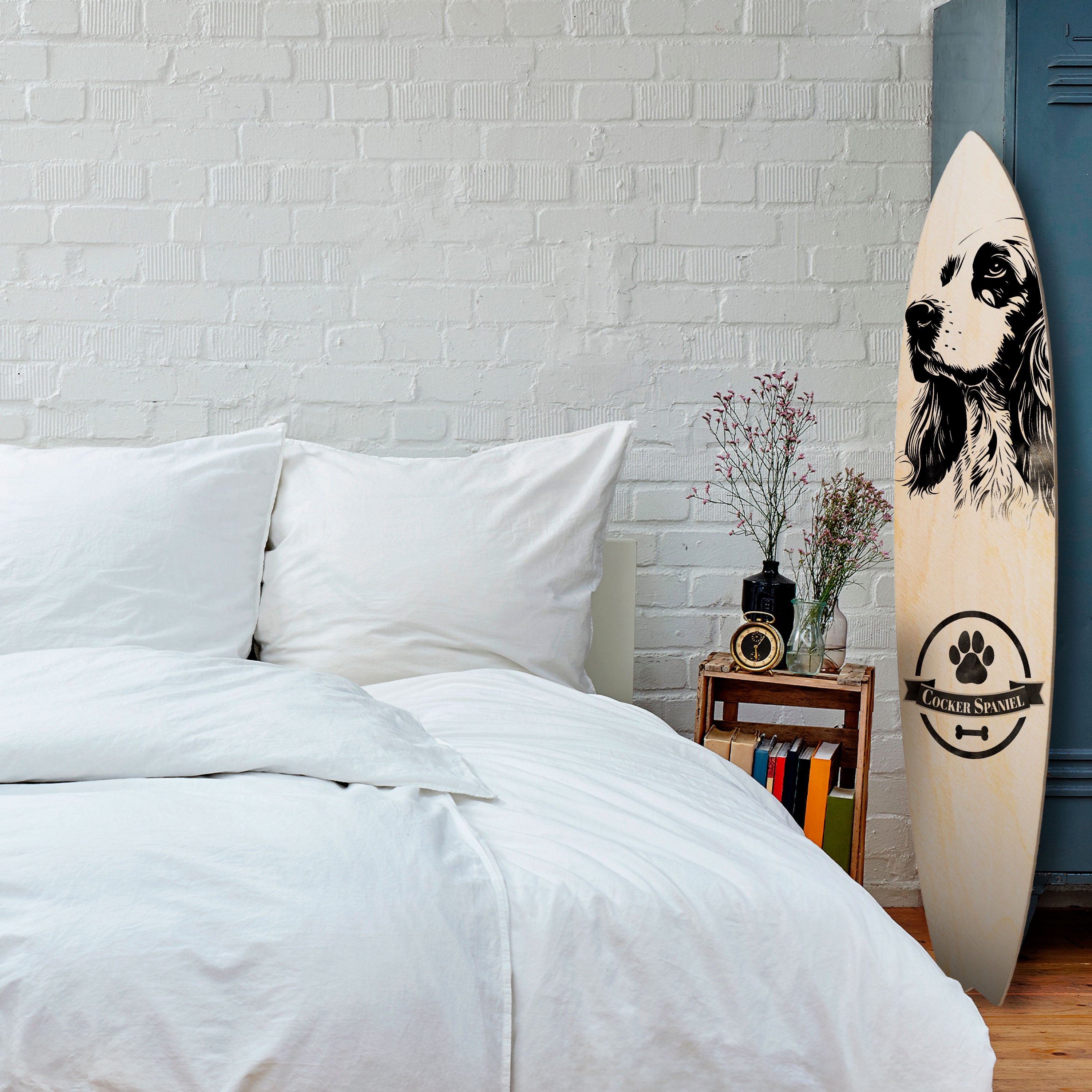 ENGLISH COCKER SPANIEL Dekoracyjna deska surfingowa