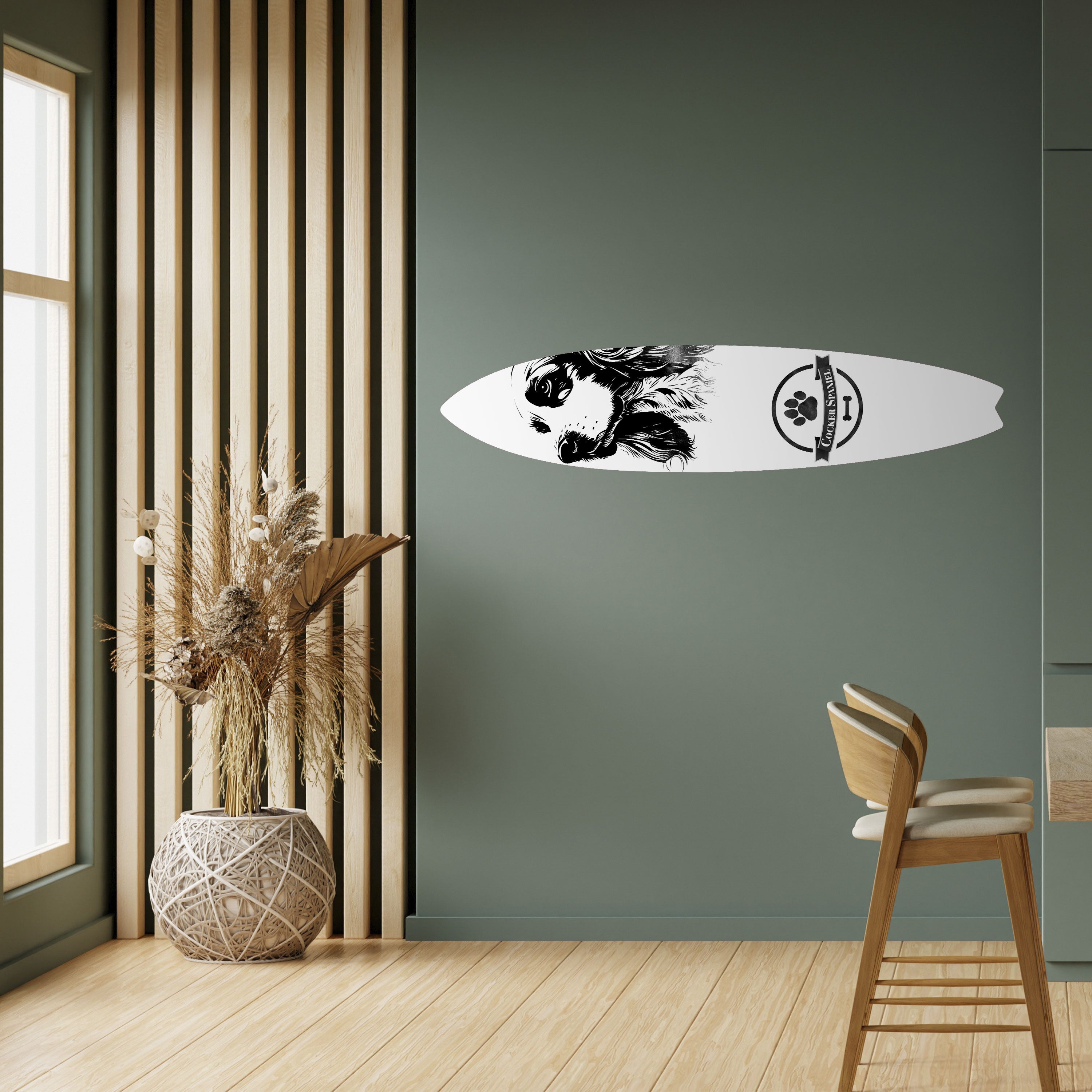 ENGLISH COCKER SPANIEL Naklejka - deska surfingowa