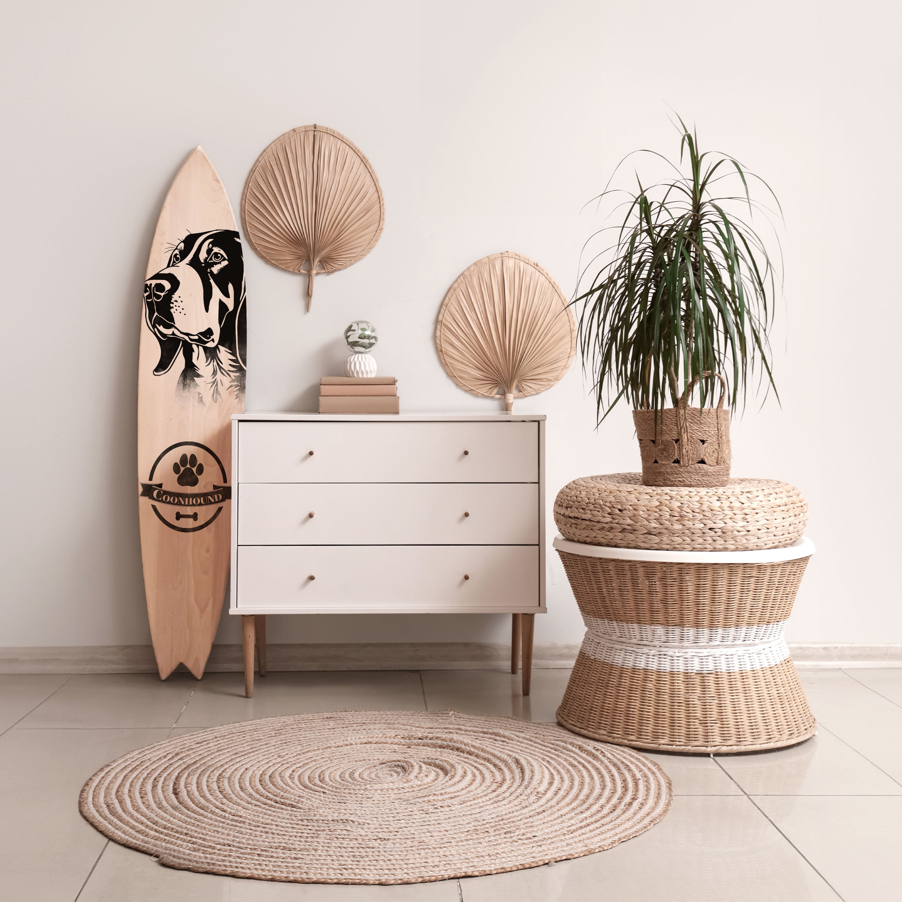 COONHOUND DOG Dekoracyjna deska surfingowa