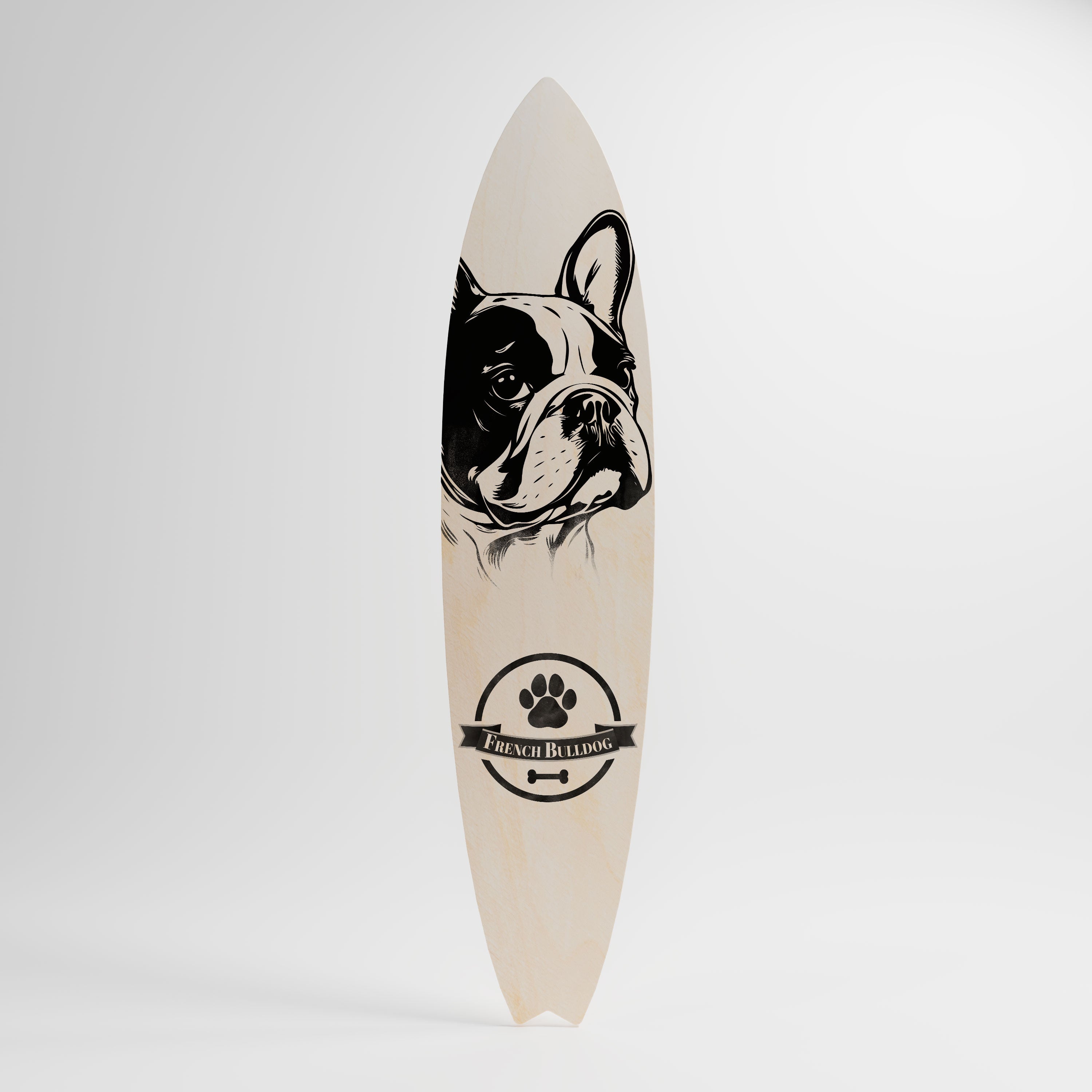 FRENCH BULLDOG Dekoracyjna deska surfingowa