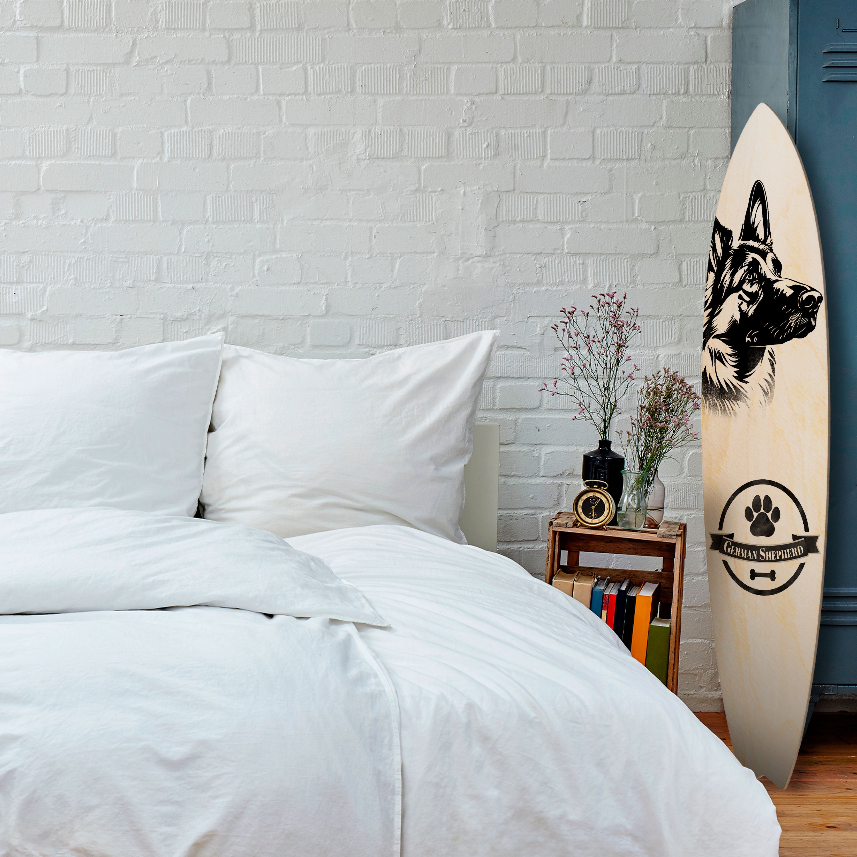 GERMAN SHEPARD Dekoracyjna deska surfingowa