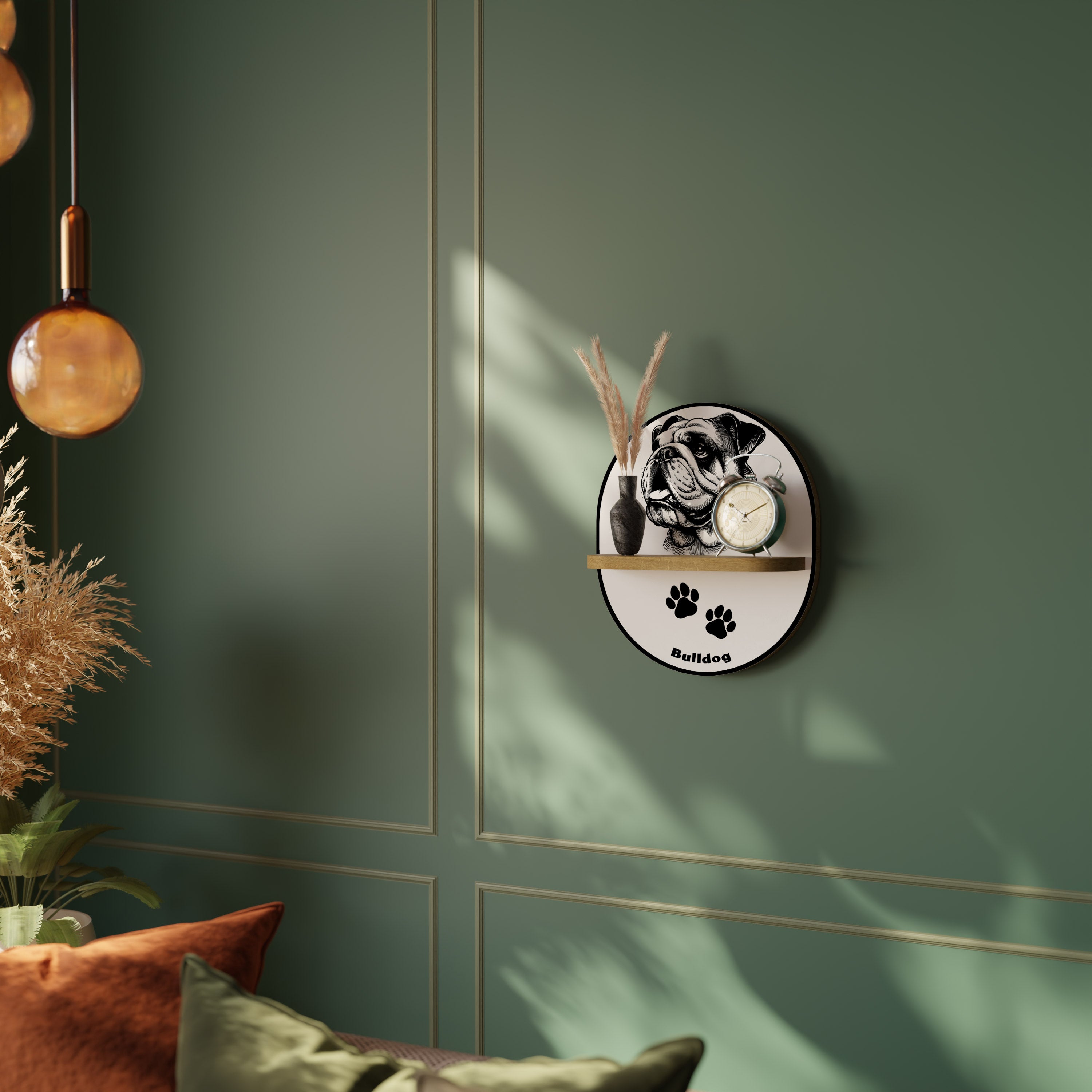 BULLDOG DOG Półka owalna