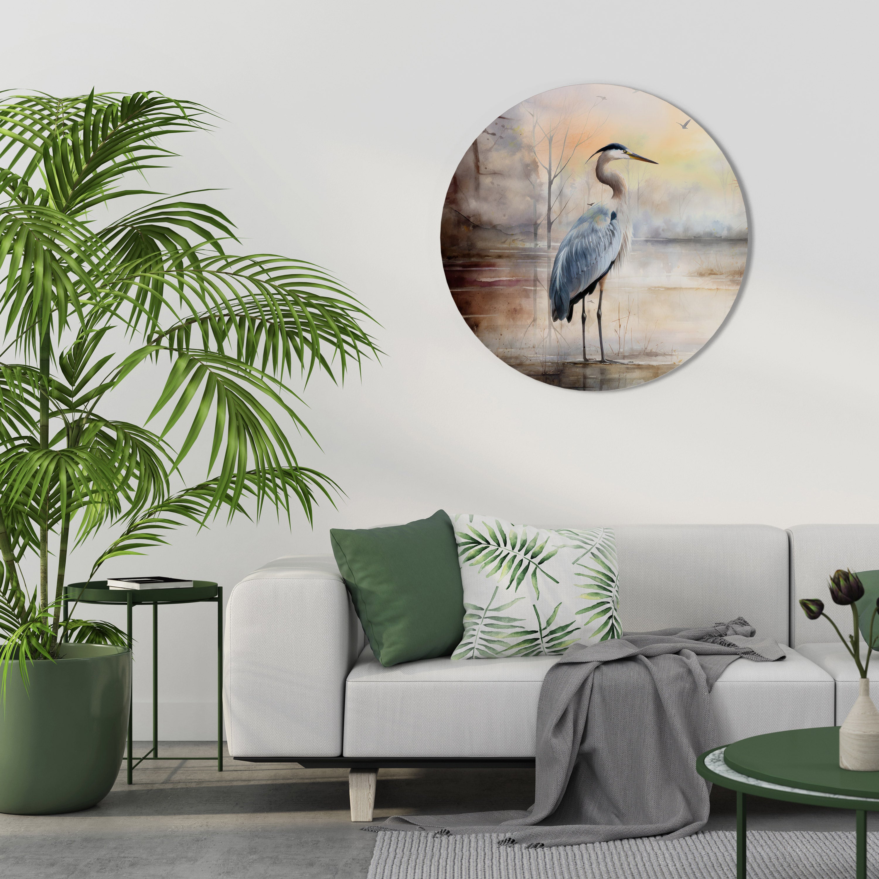 HERON DAYDREAM Obraz okrągły