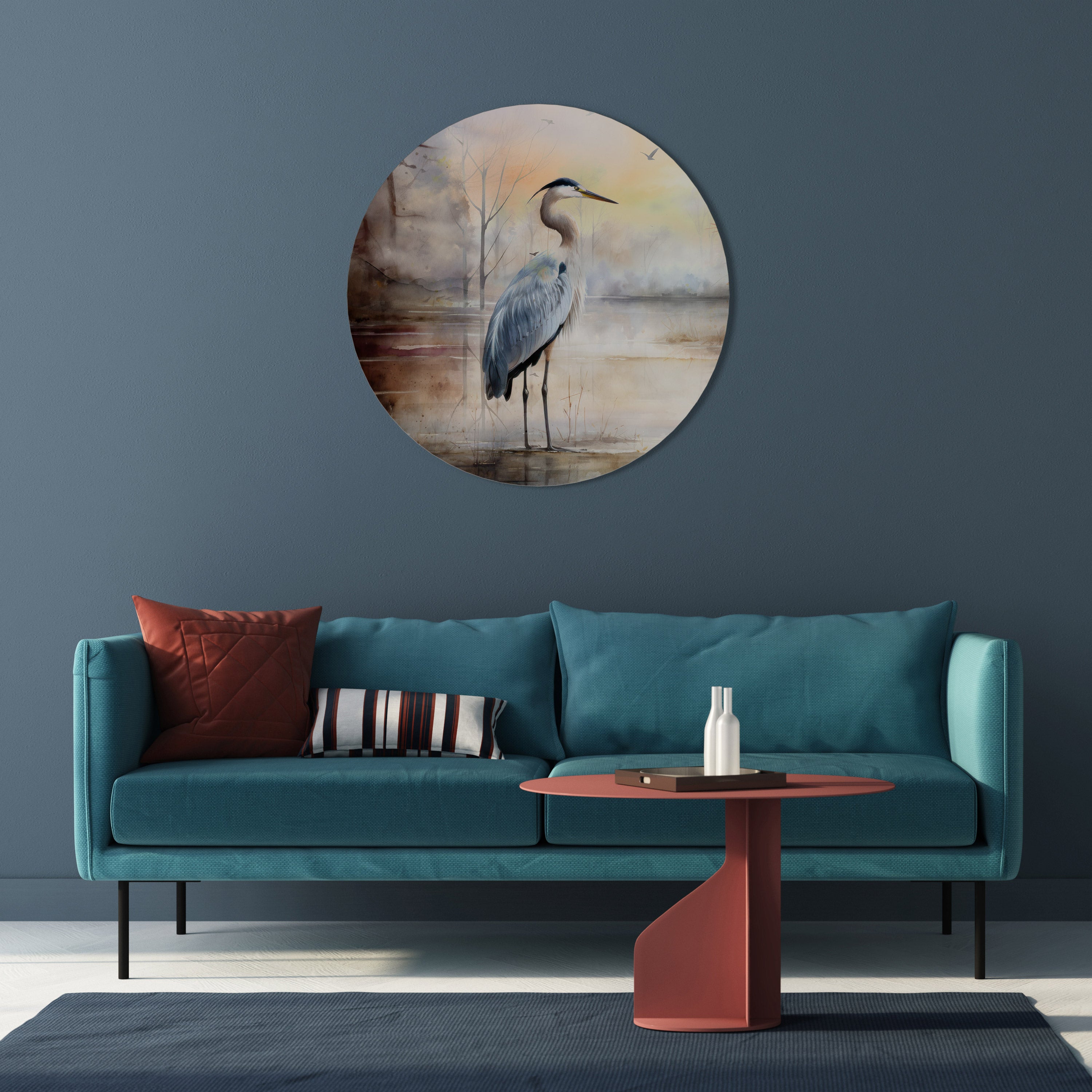 HERON DAYDREAM Obraz okrągły
