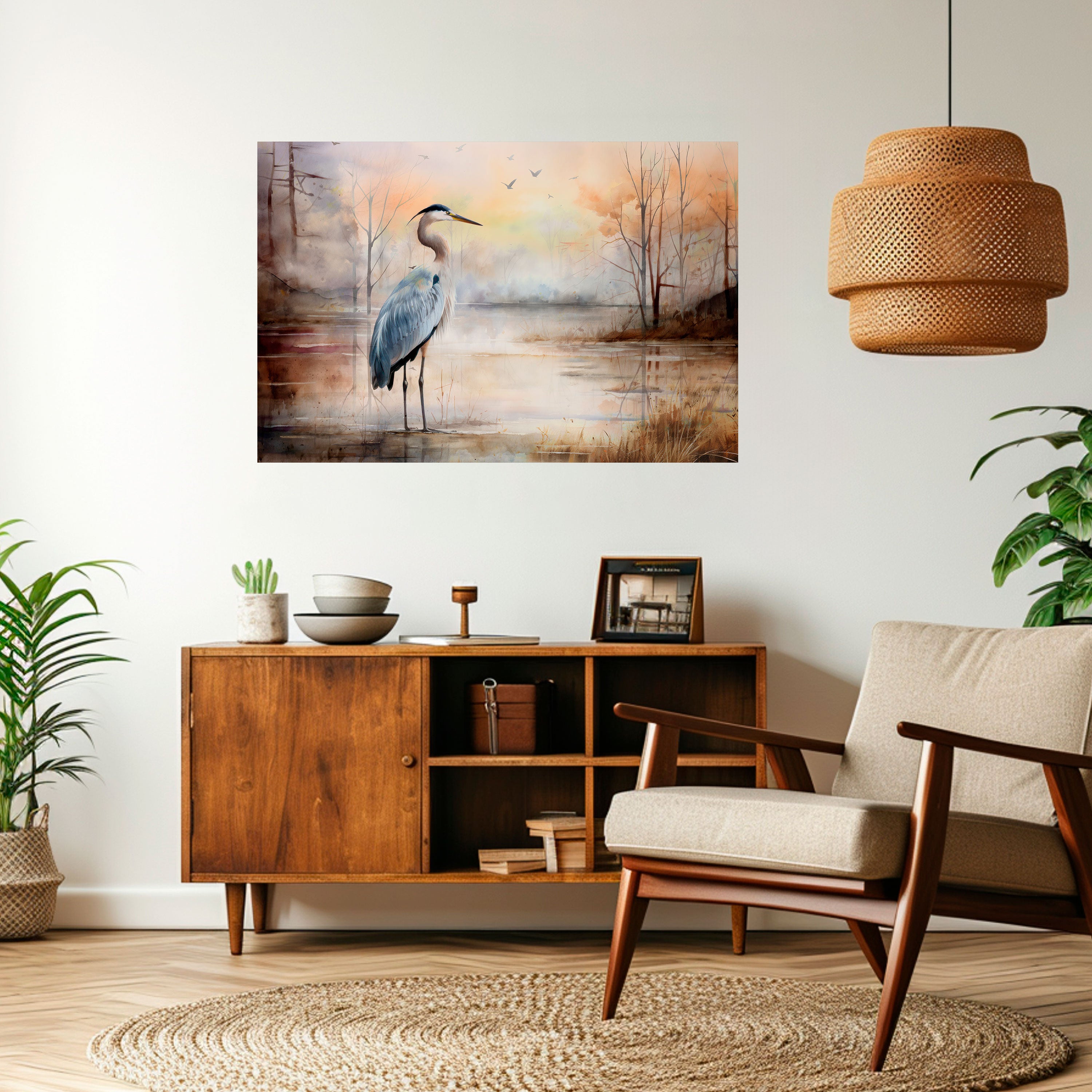 HERON DAYDREAM Naklejka/Plakat poziomy
