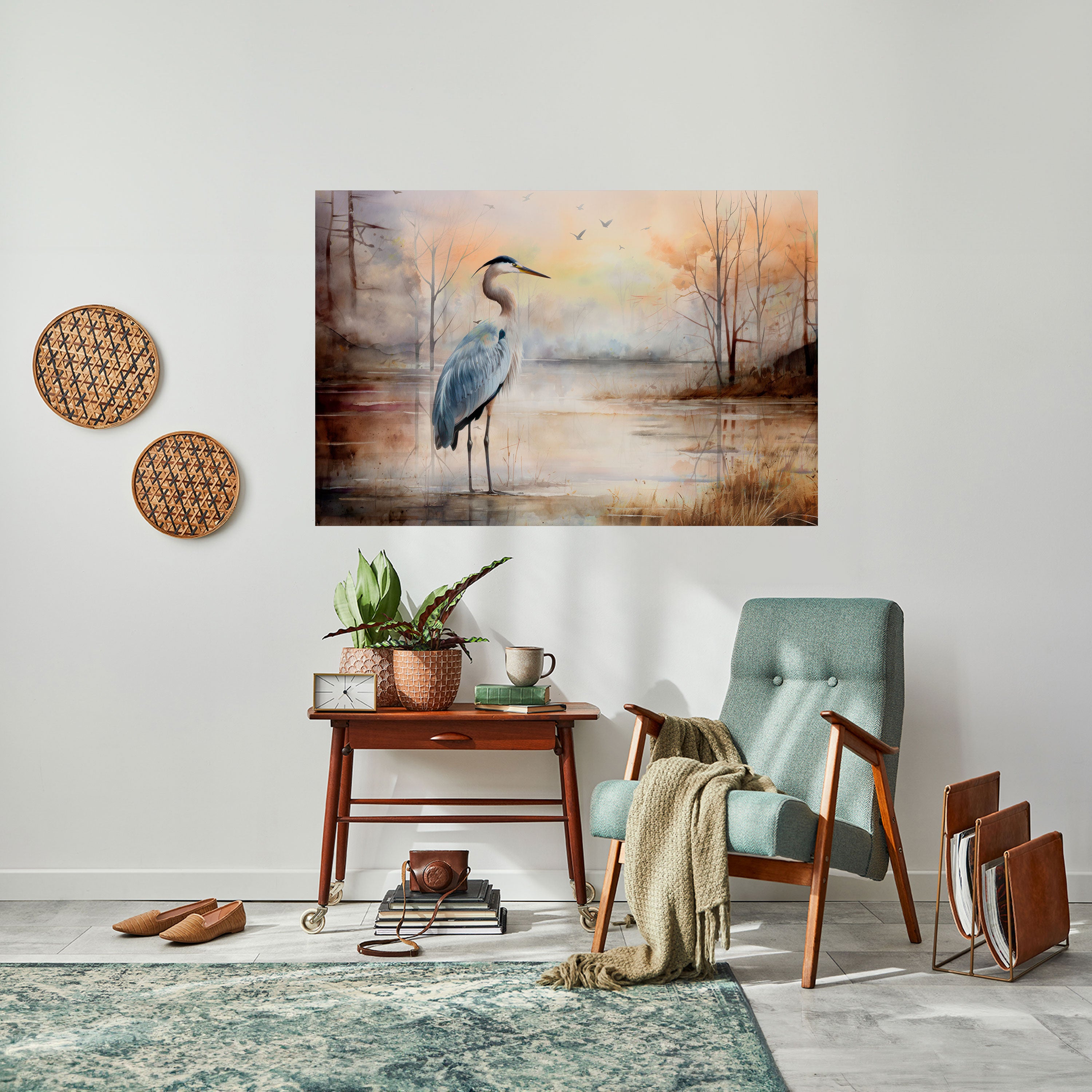 HERON DAYDREAM Naklejka/Plakat poziomy