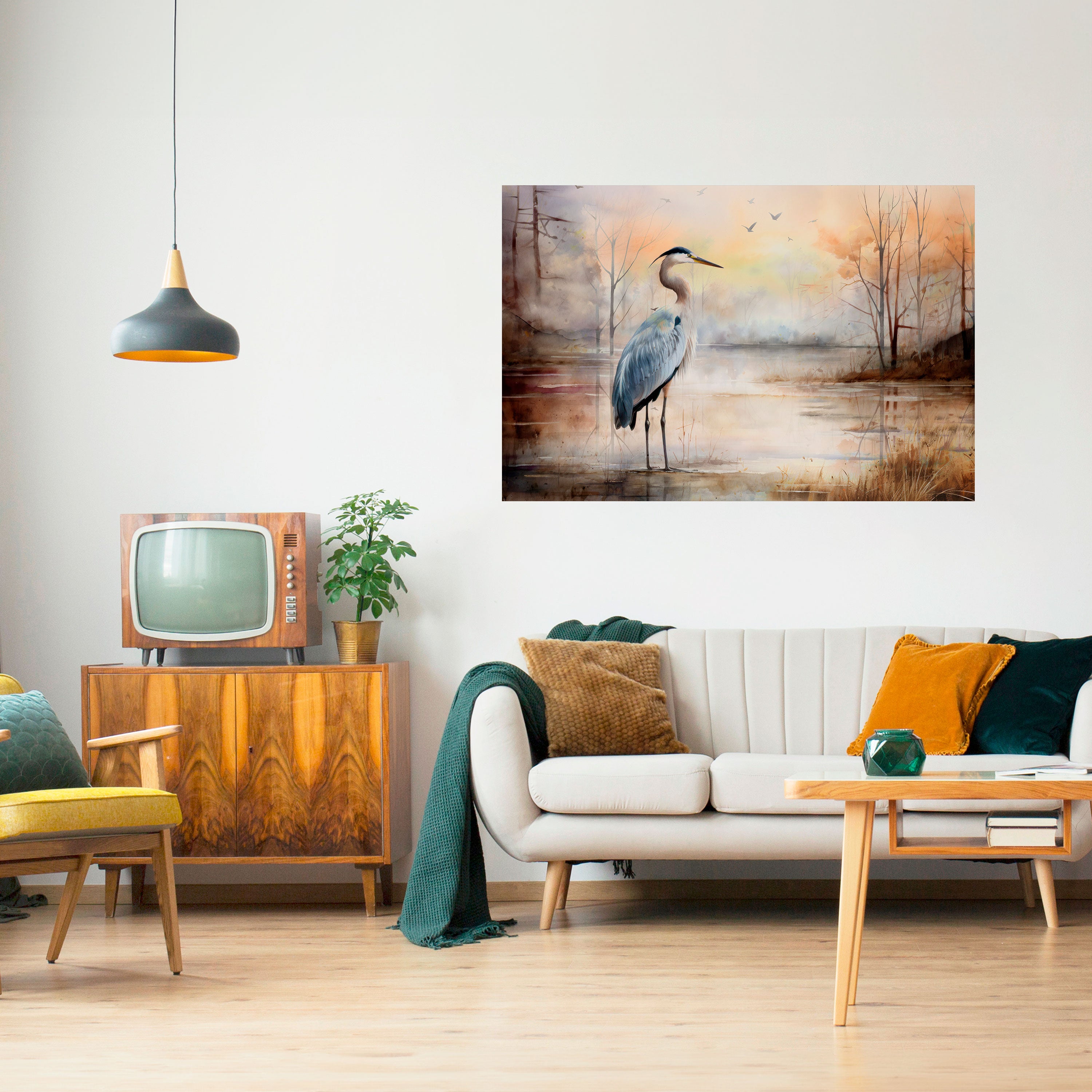 HERON DAYDREAM Naklejka/Plakat poziomy