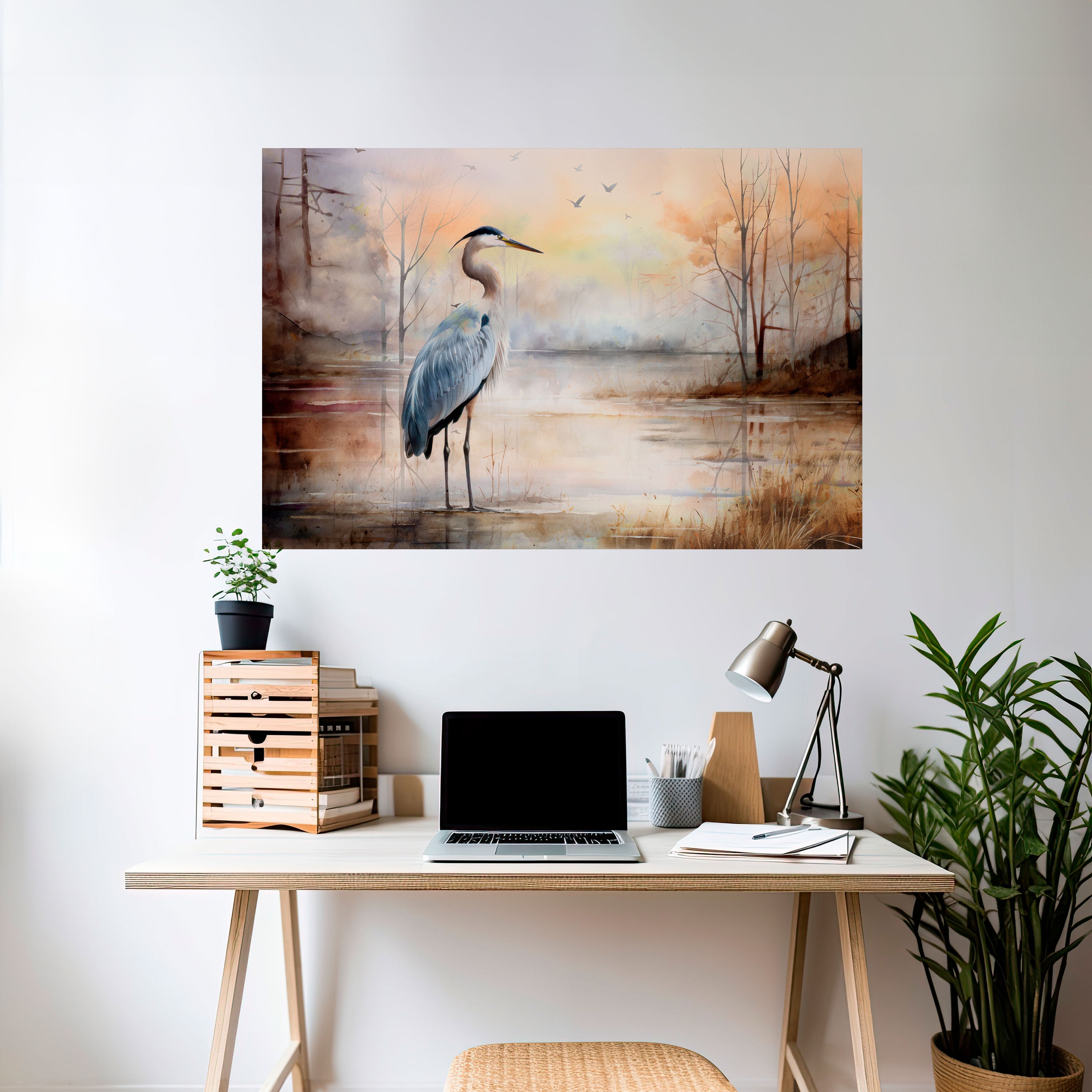 HERON DAYDREAM Naklejka/Plakat poziomy
