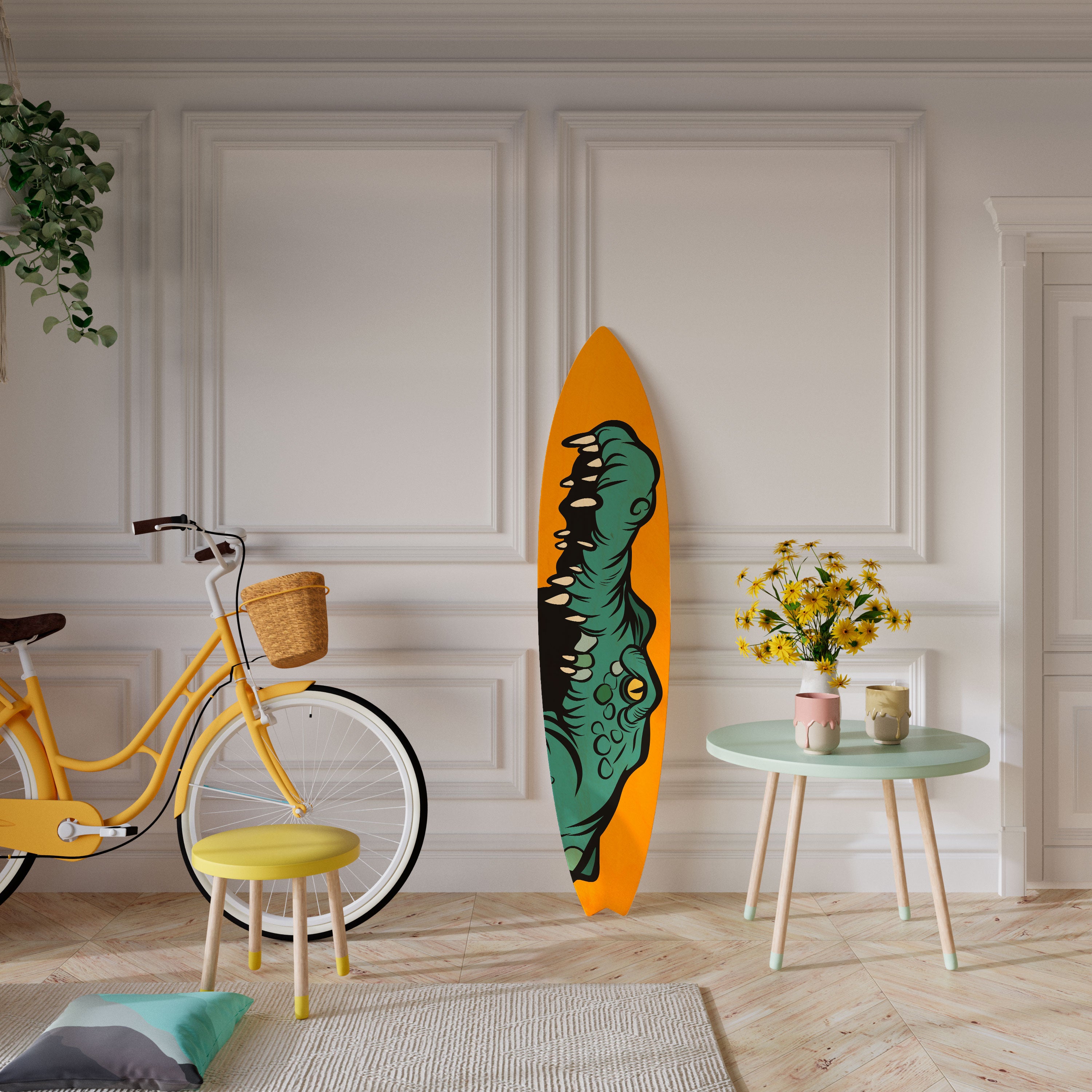 THREATENING GREETING Dekoracyjna deska surfingowa