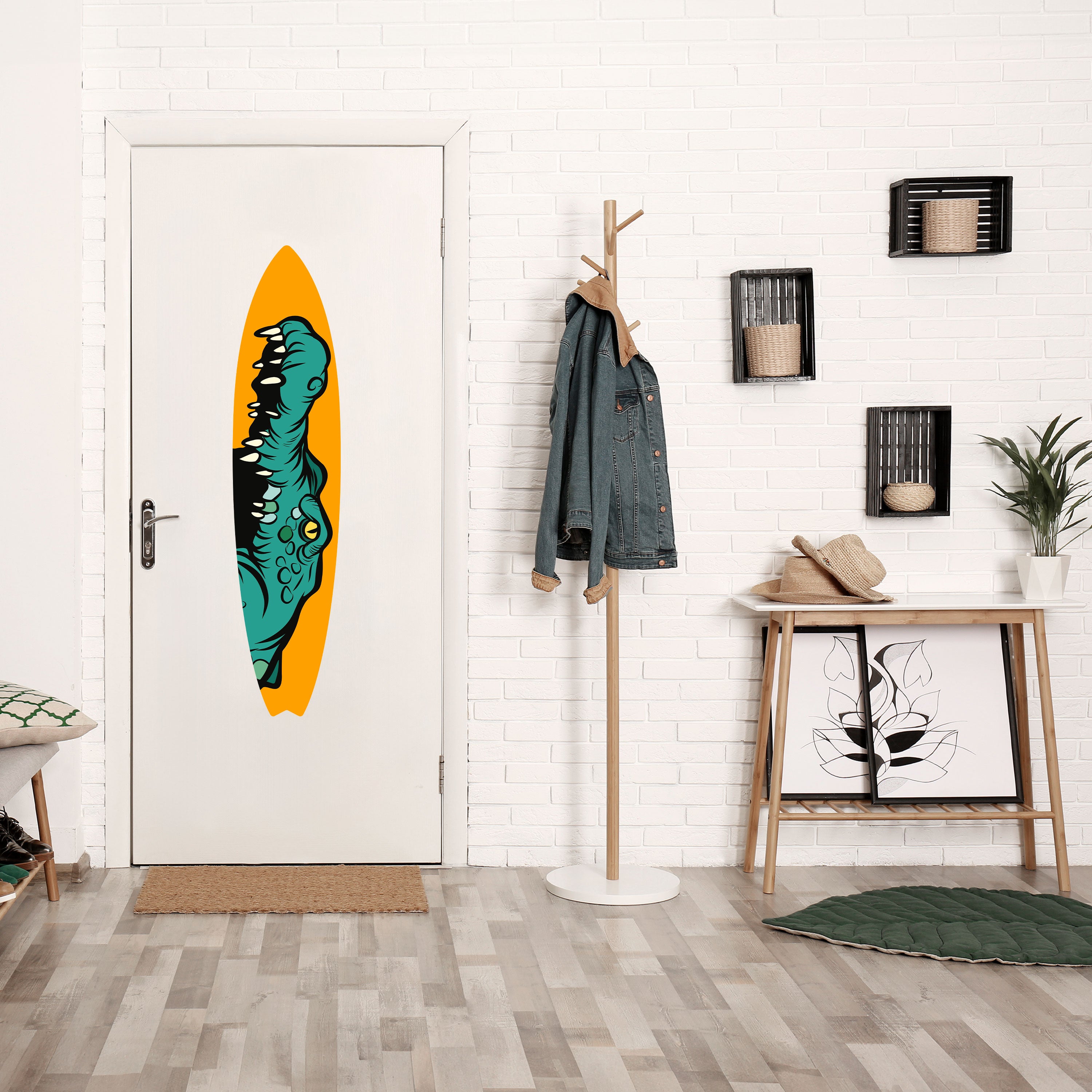 THREATENING GREETING Naklejka - deska surfingowa