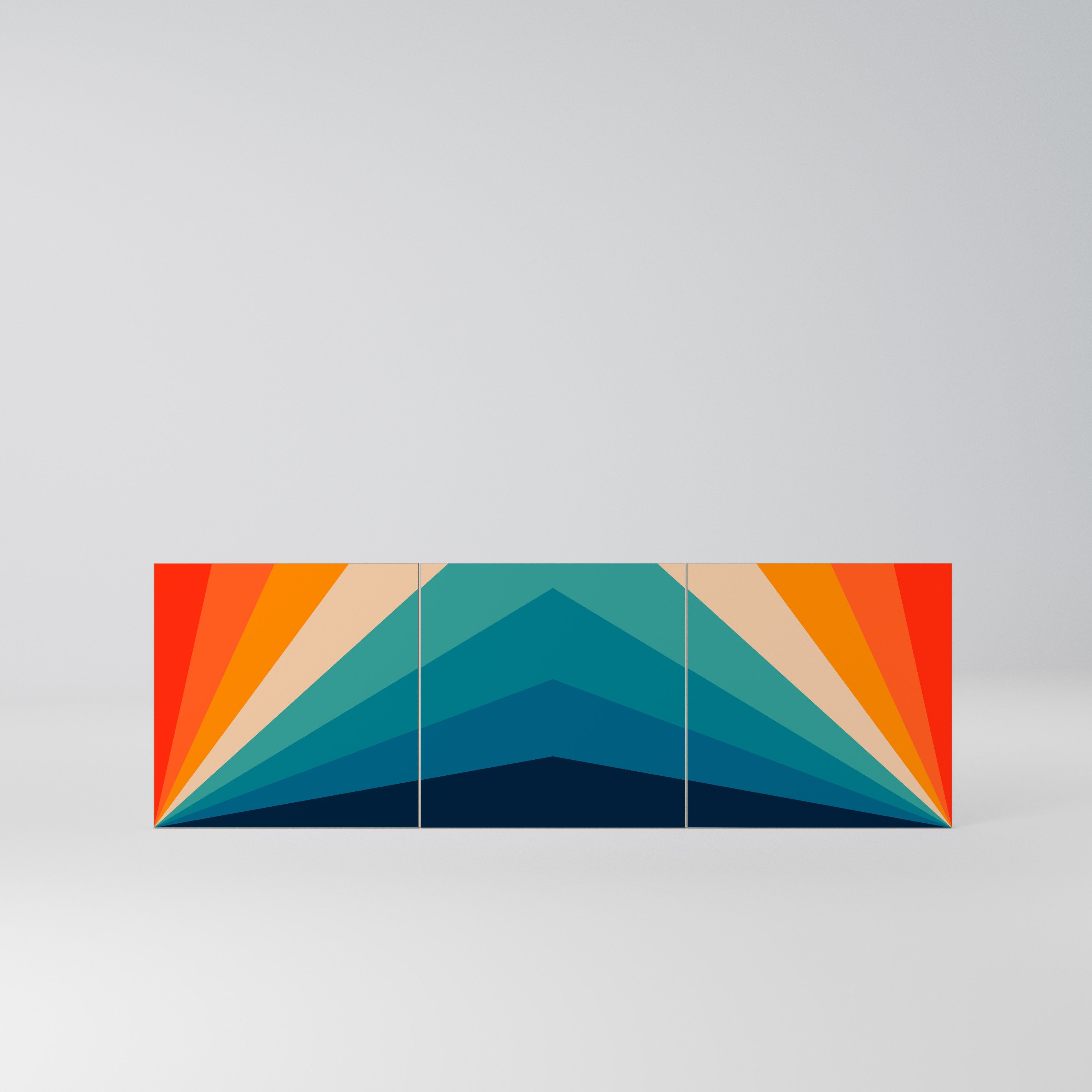 PRISM CONCUSSION Komplet 3 frontów do komody 3-drzwiowej