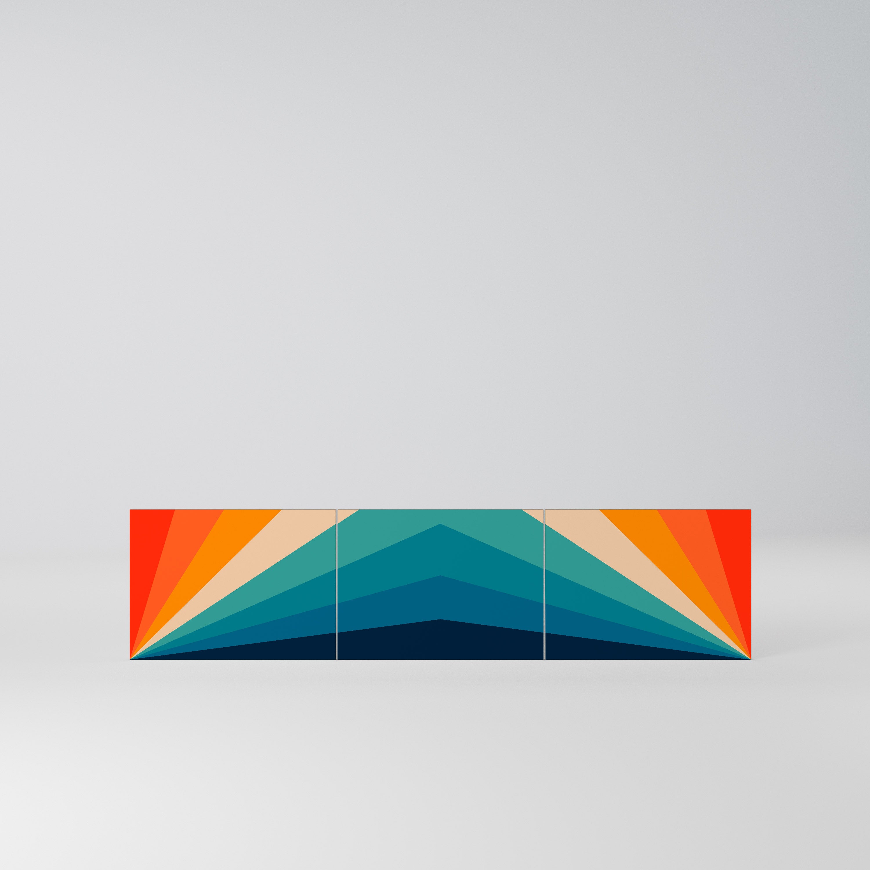 PRISM CONCUSSION Komplet 3 frontów do szafki RTV 3-drzwiowej