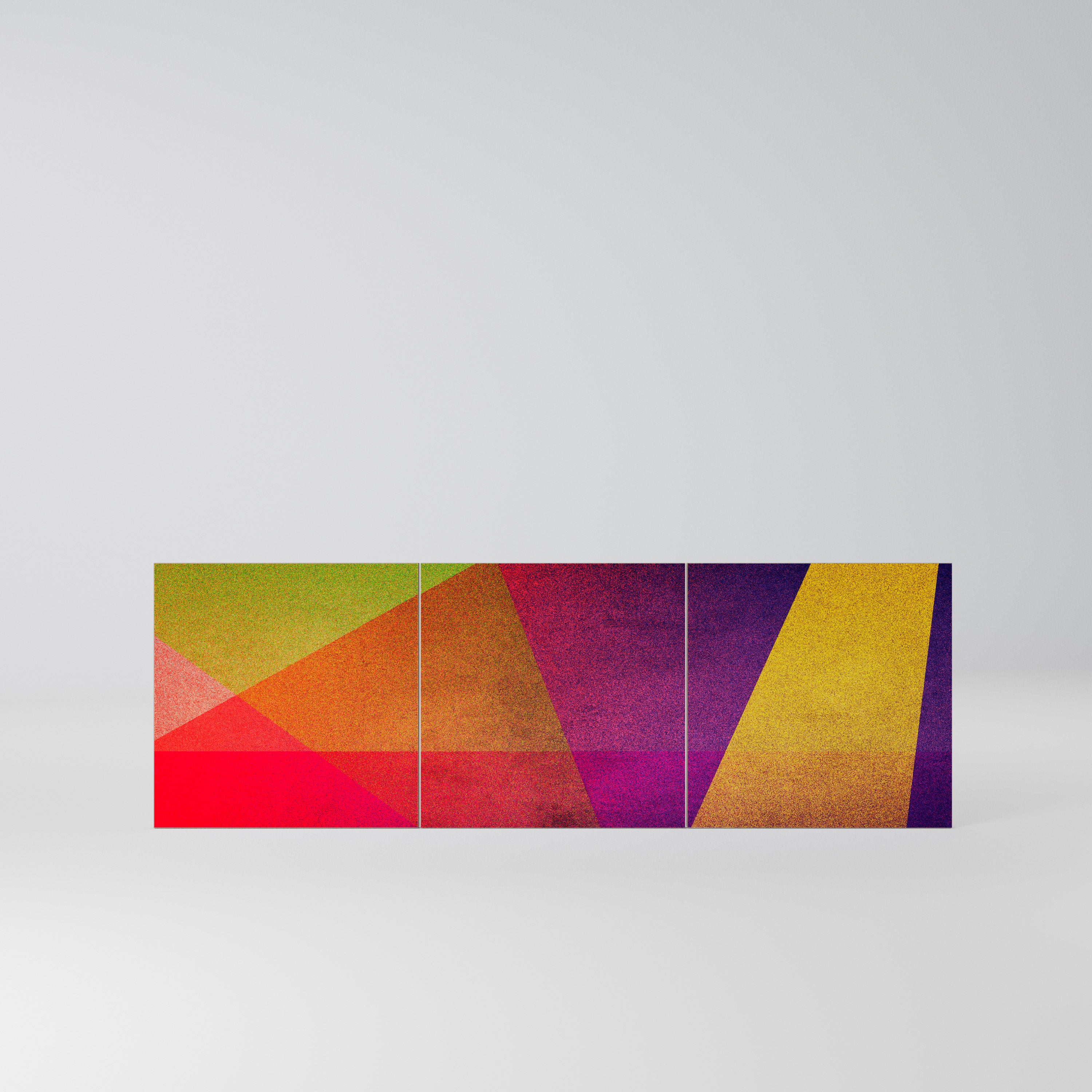 VIVID GEOMETRY Komplet 3 frontów do komody 3-drzwiowej