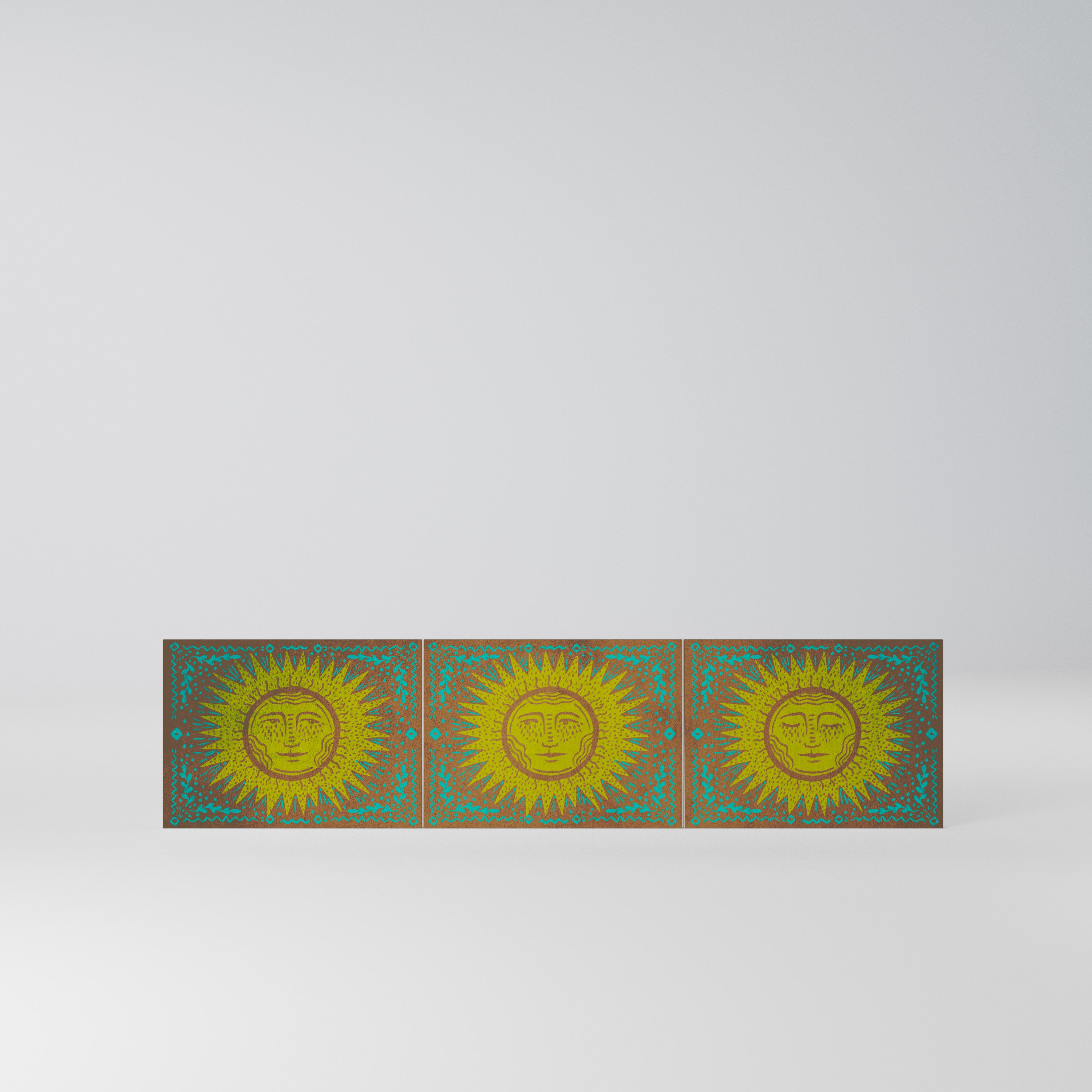 SUNSHINE EULOGY Komplet 3 frontów do szafki RTV 3-drzwiowej