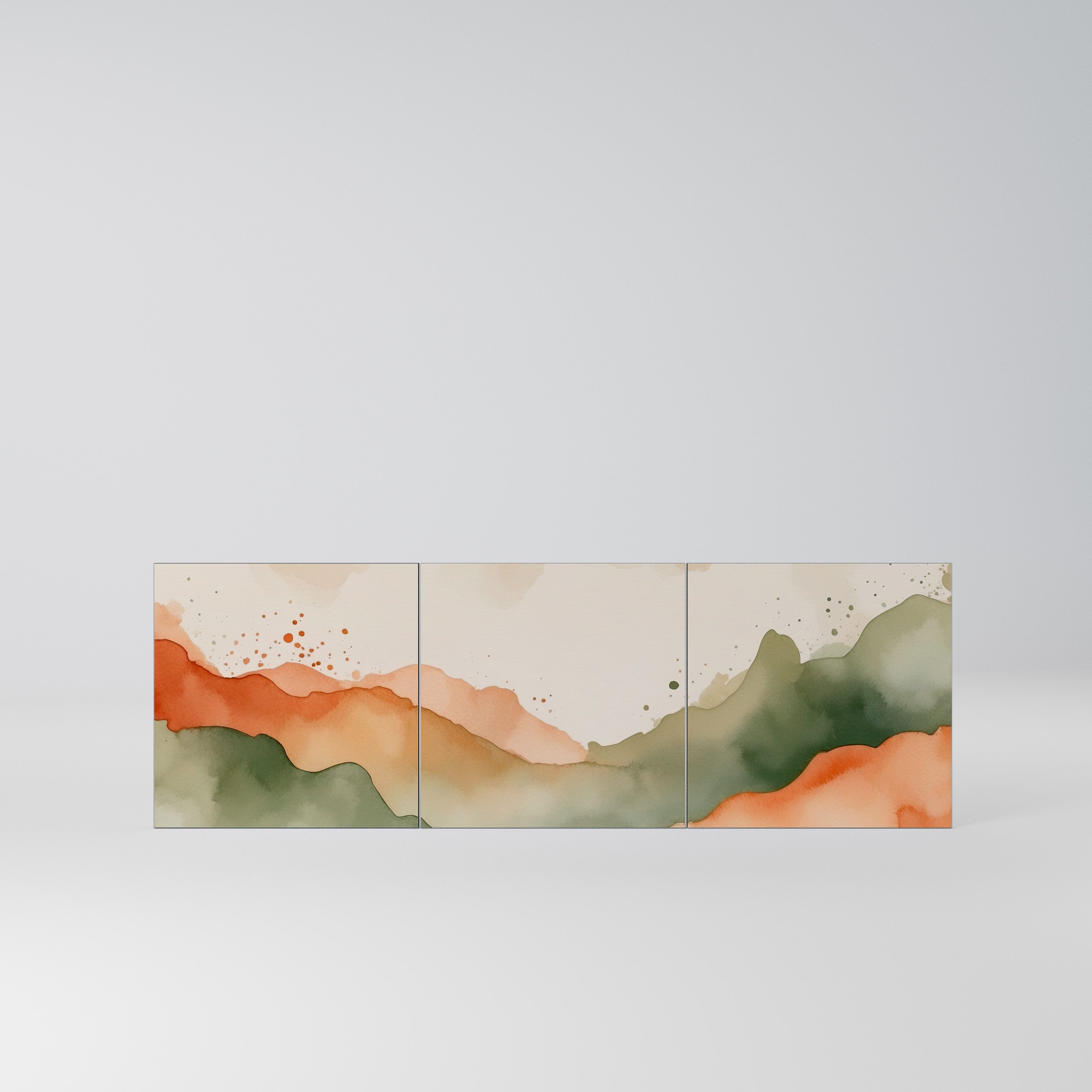 WATERCOLOUR PEAKS Komplet 3 frontów do komody 3-drzwiowej