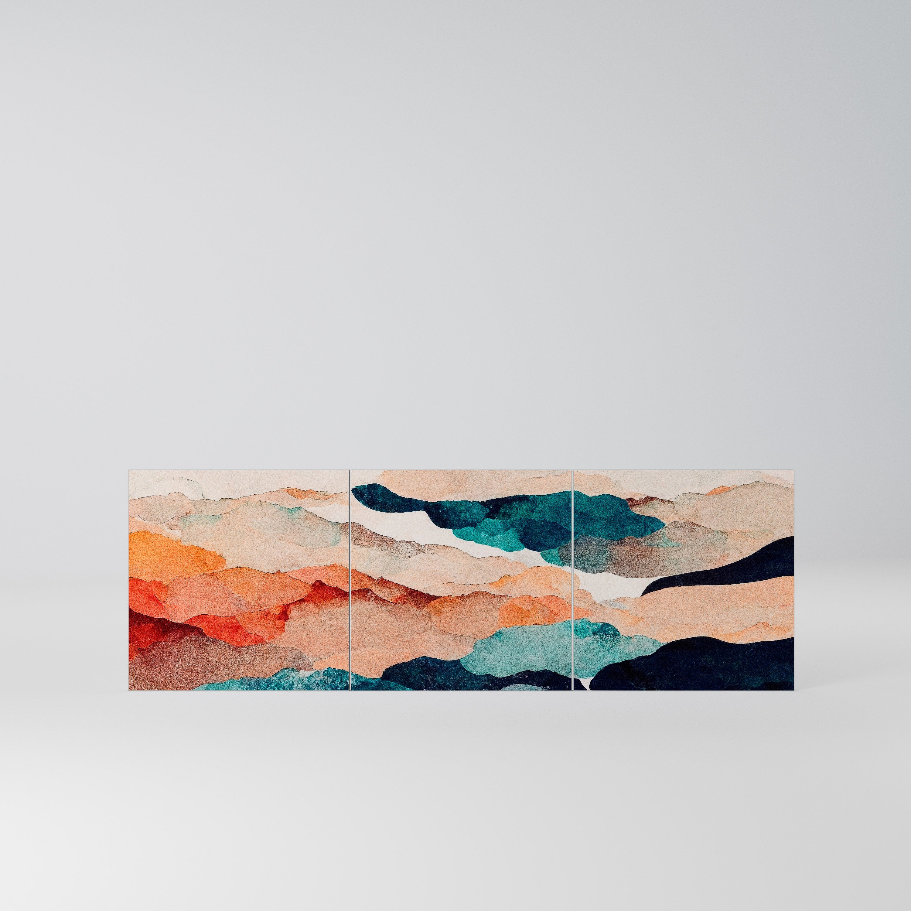 ABSTRACT LANDSCAPE Komplet 3 frontów do komody 3-drzwiowej