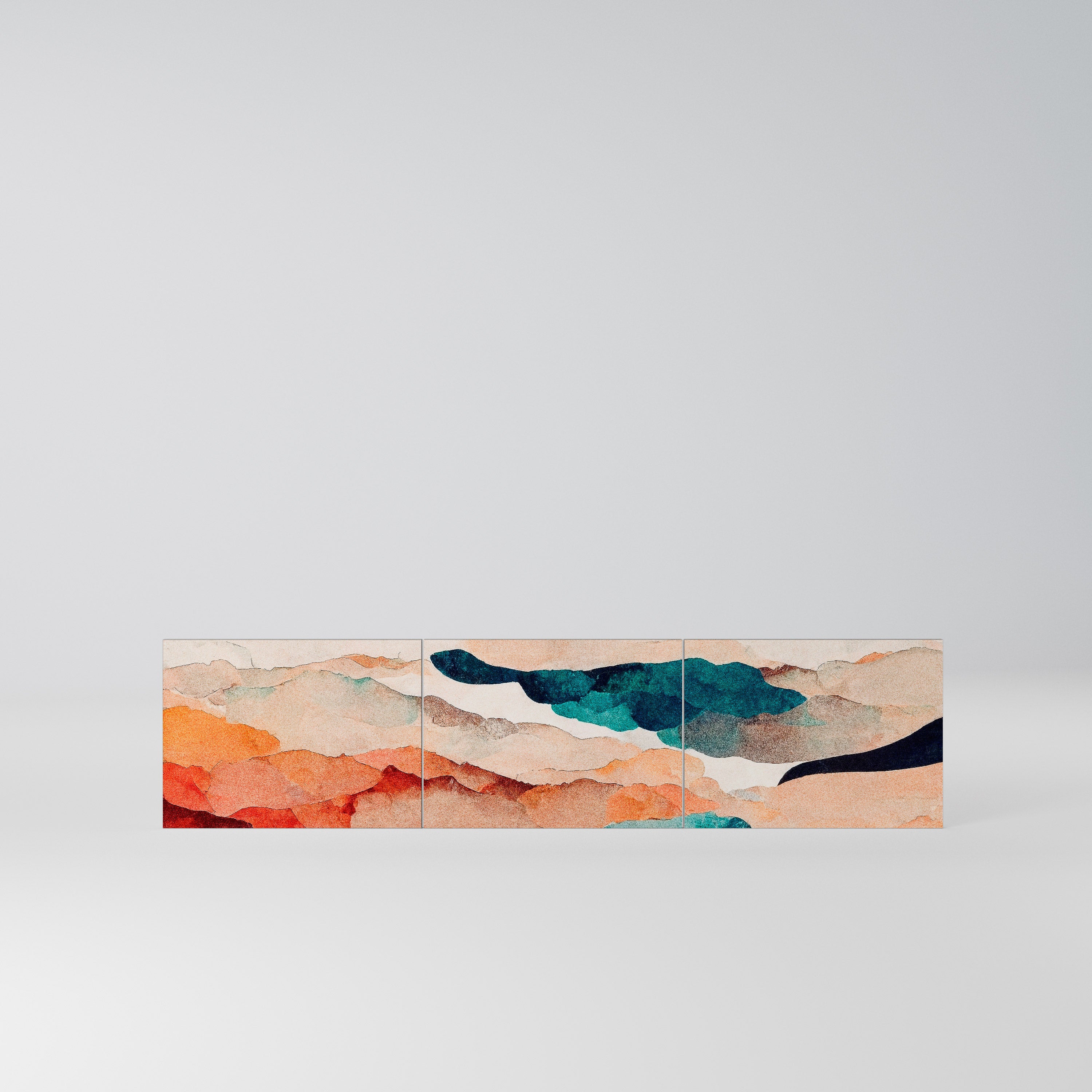 ABSTRACT LANDSCAPE Komplet 3 frontów do szafki RTV 3-drzwiowej