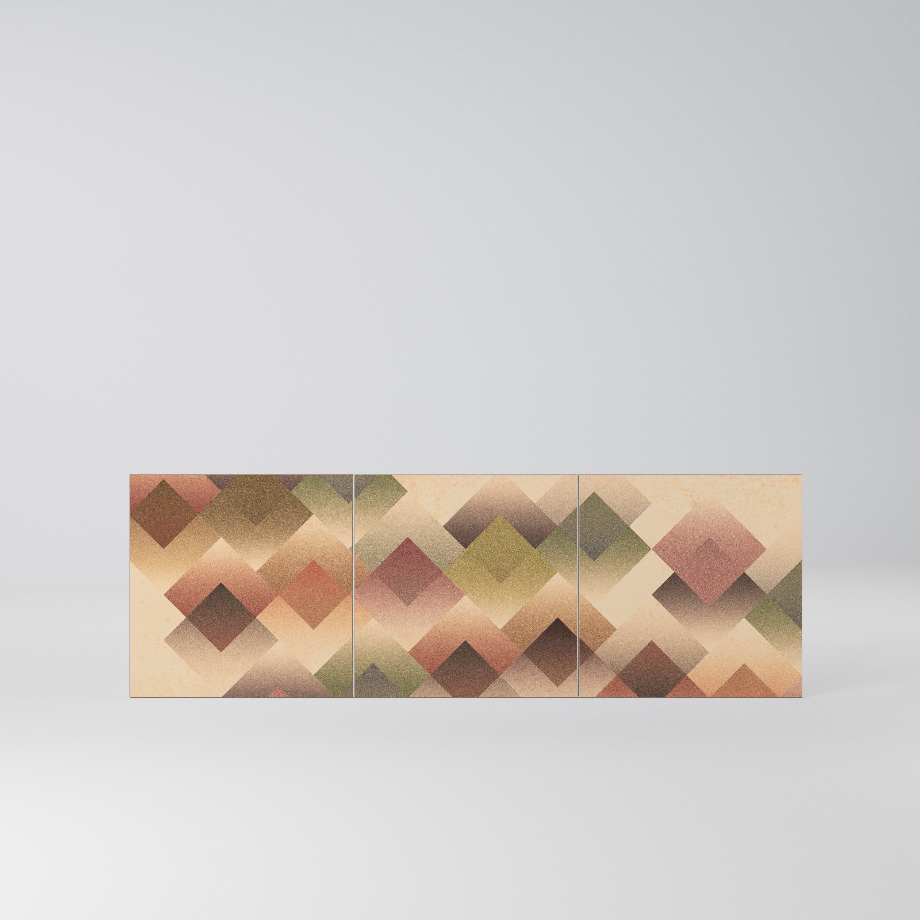 GEOMETRIC FUSION Komplet 3 frontów do komody 3-drzwiowej