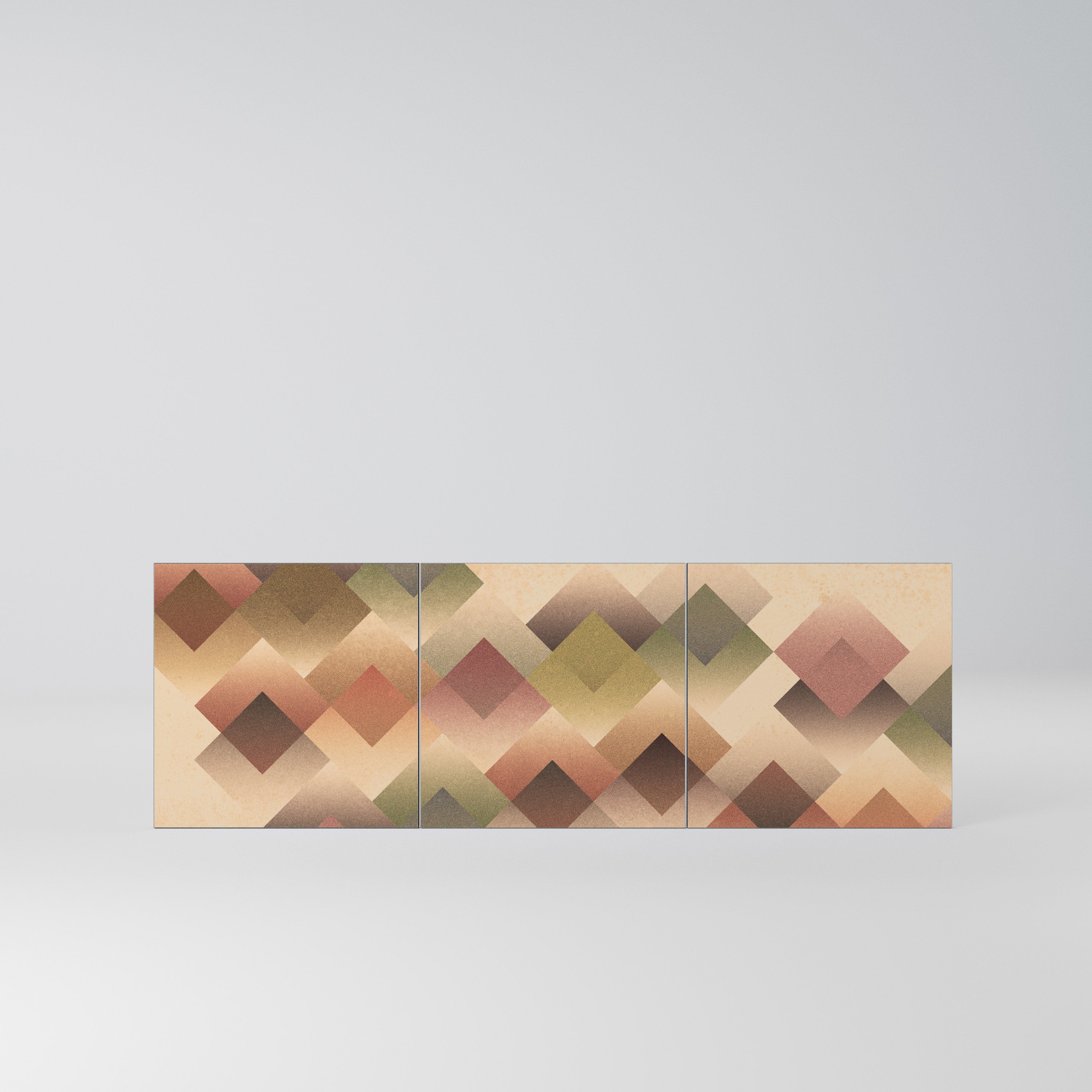 GEOMETRIC FUSION Komplet 3 frontów do komody 3-drzwiowej