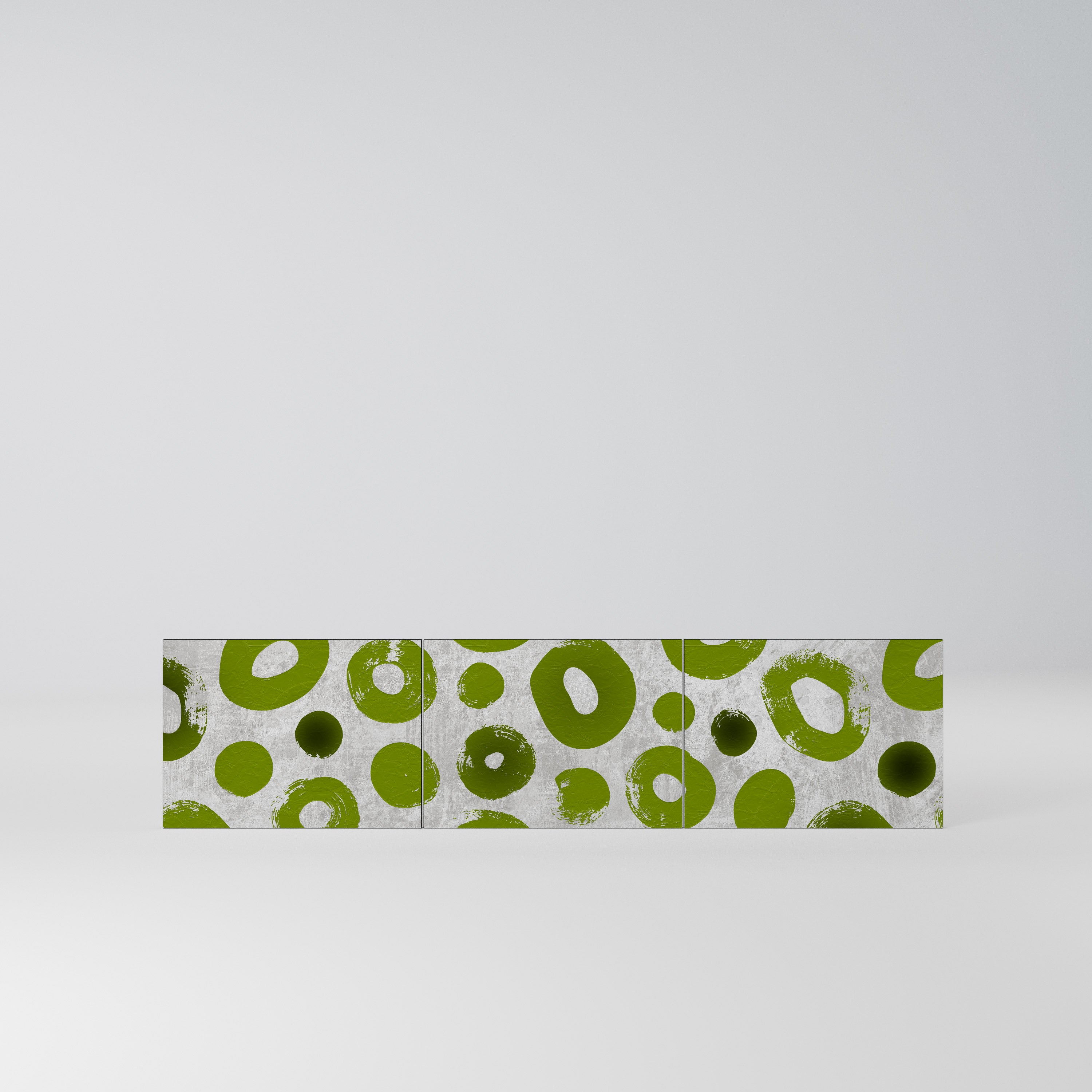 GREEN RHAPSODY Komplet 3 frontów do szafki RTV 3-drzwiowej