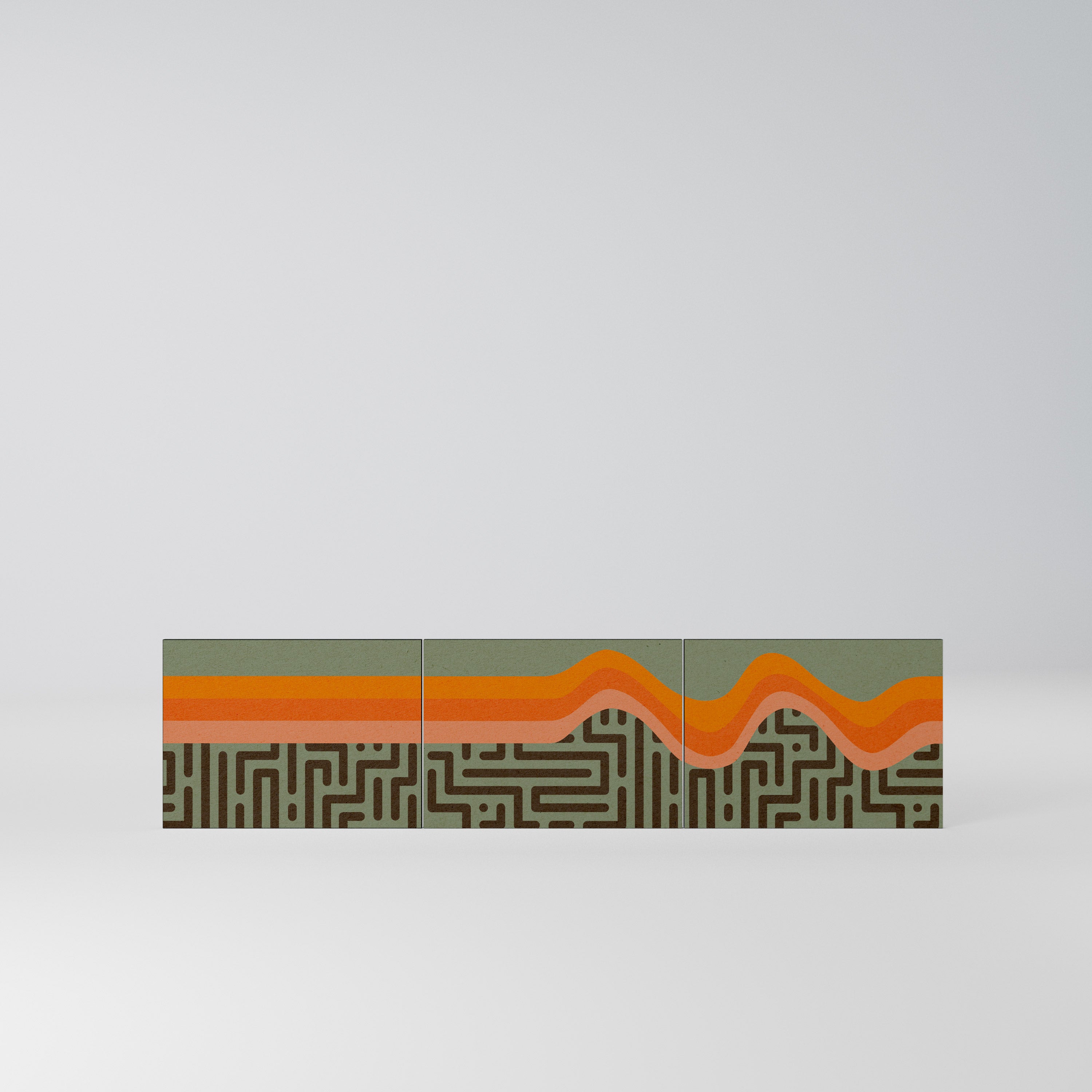 SIMPLE SOLUTIONS Komplet 3 frontów do szafki RTV 3-drzwiowej