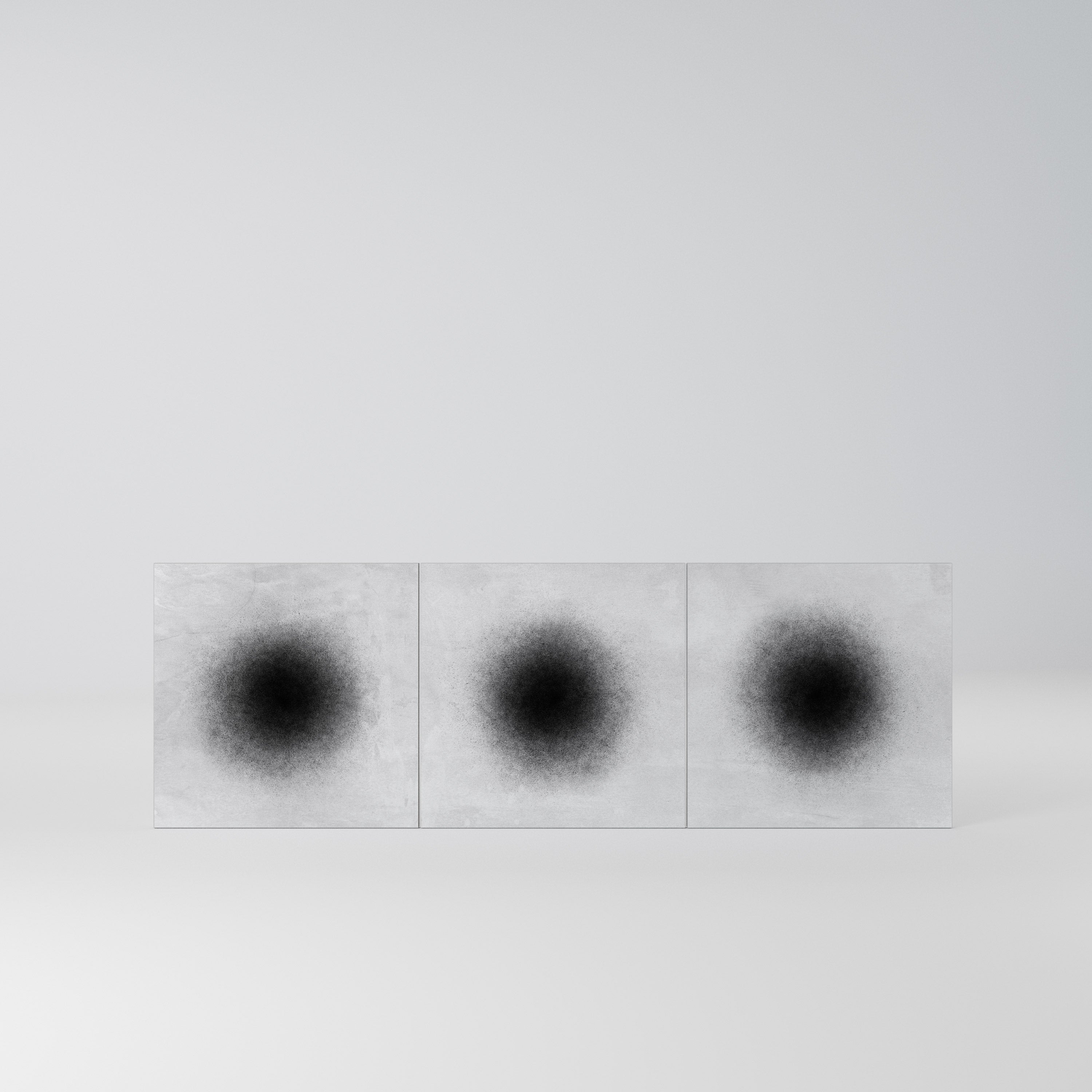 BLACK HOLE Komplet 3 frontów do komody 3-drzwiowej