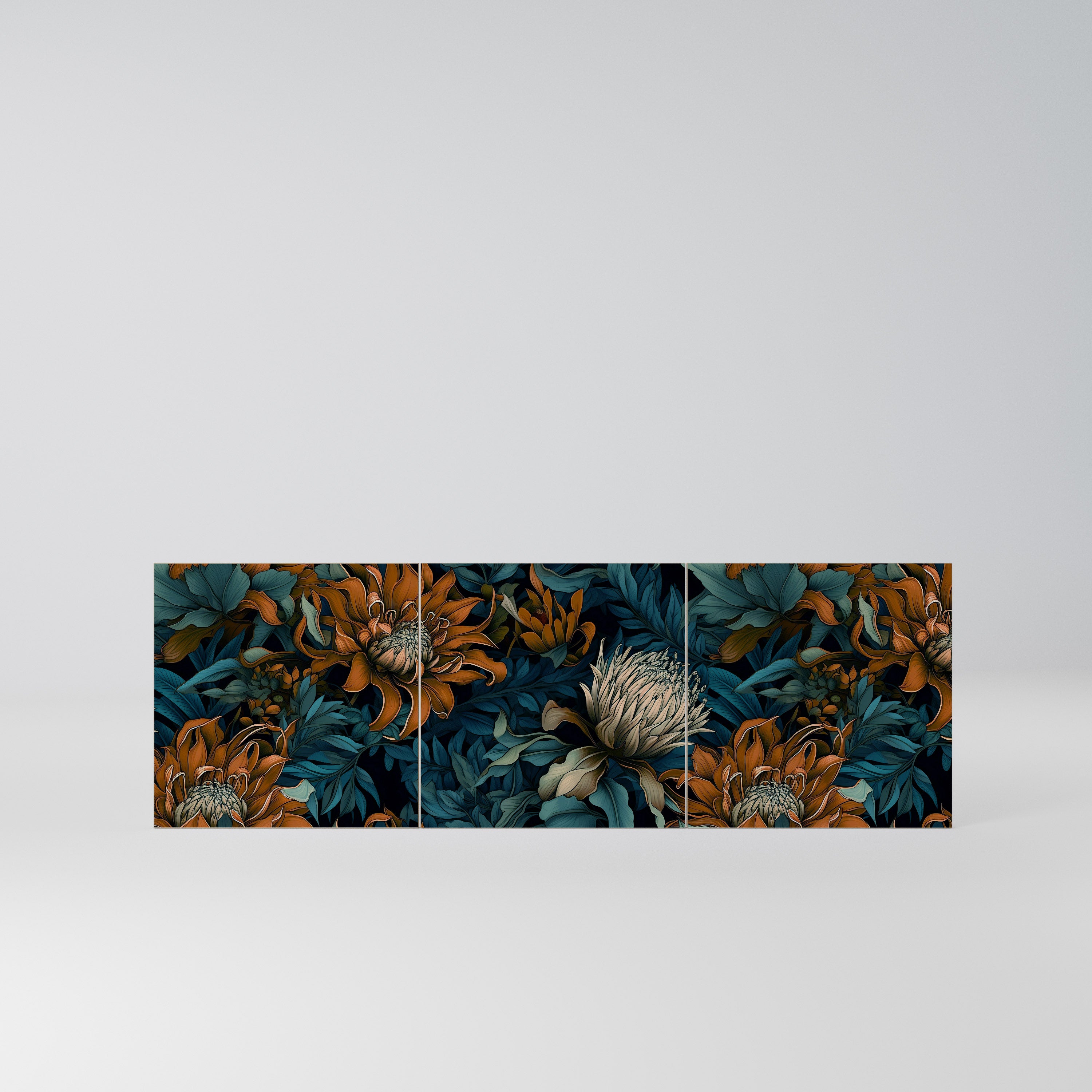 MORNING BLOOM Komplet 3 frontów do komody 3-drzwiowej