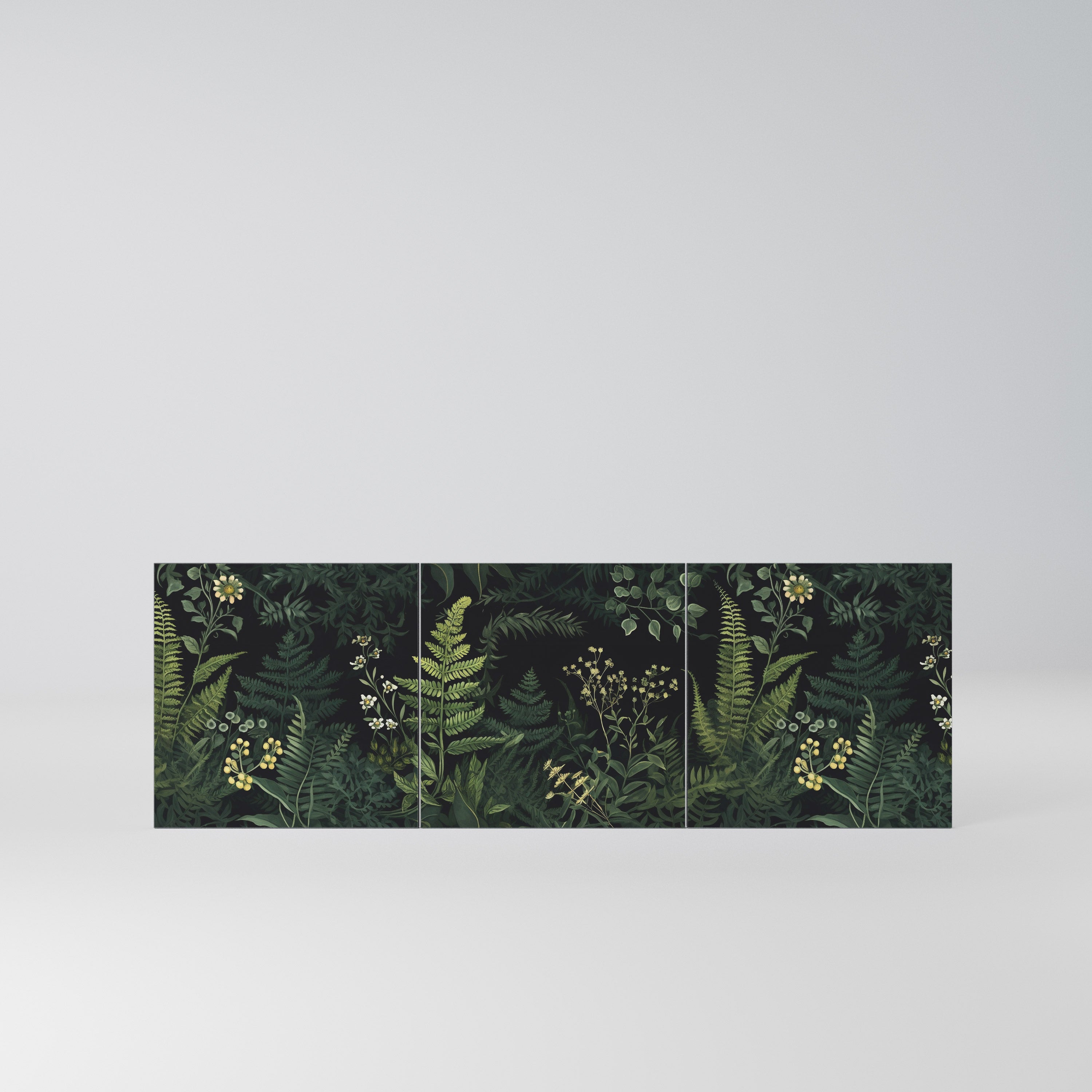 FERN FLOWERS Komplet 3 frontów do komody 3-drzwiowej