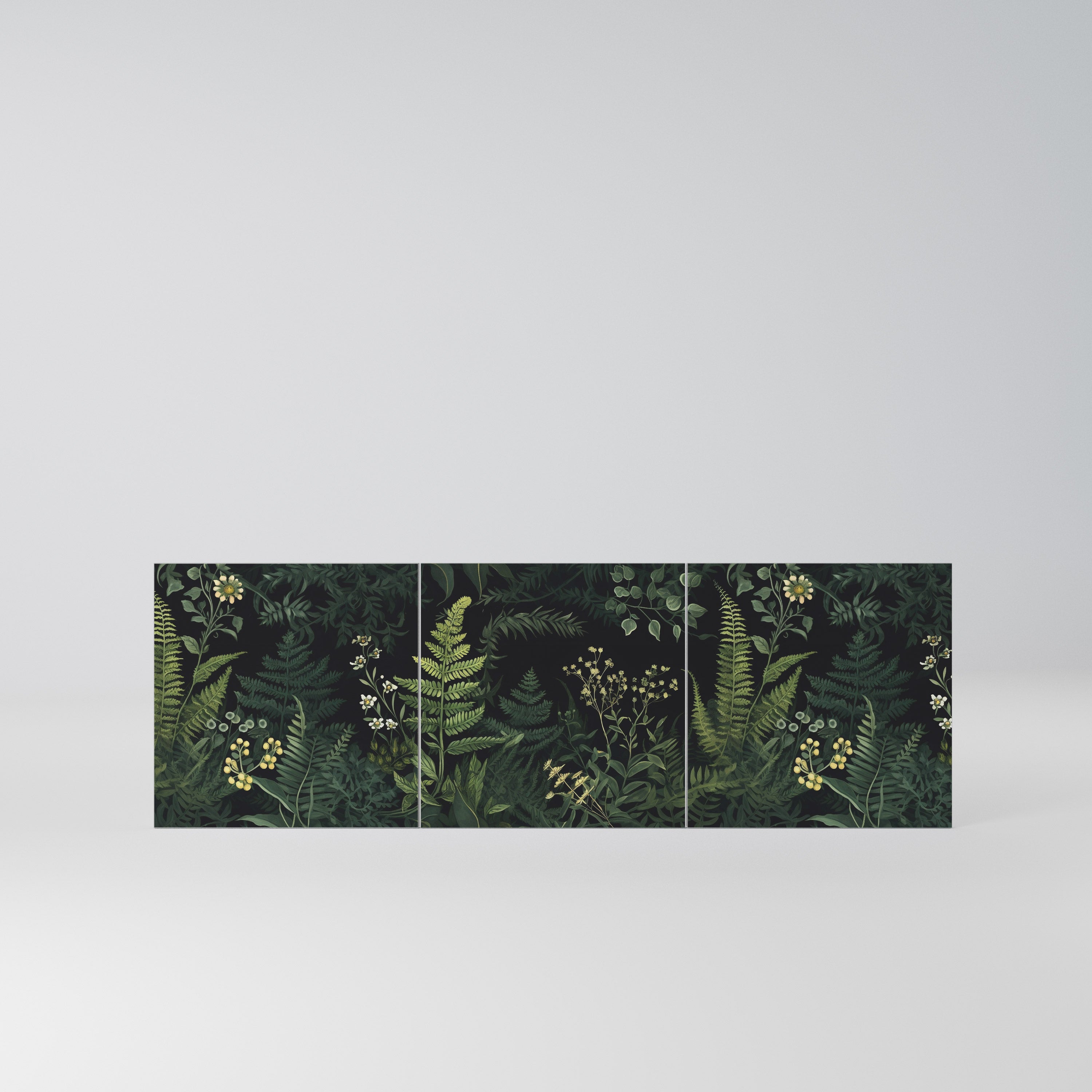 FERN FLOWERS Komplet 3 frontów do komody 3-drzwiowej